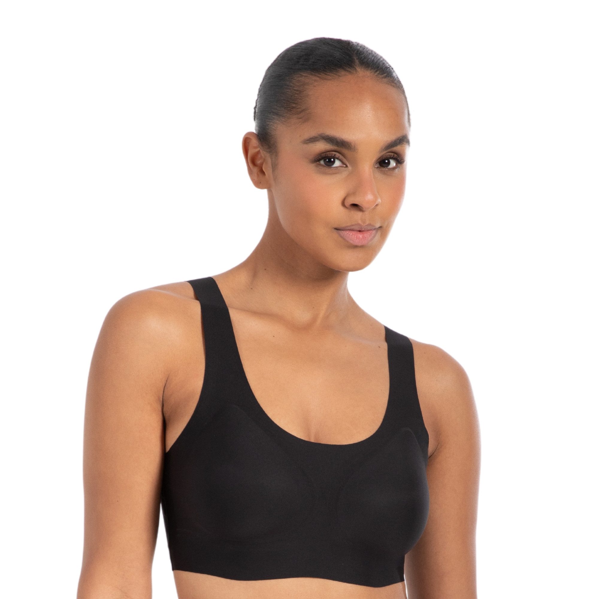 Smilodox Bralette Nysa, Plunge Bralette, leicht bügellos Komfort BH, anpassbare Träger Hochwertige Unterwäsche, dehnbarer Stoff, Plunge Ausschnitt