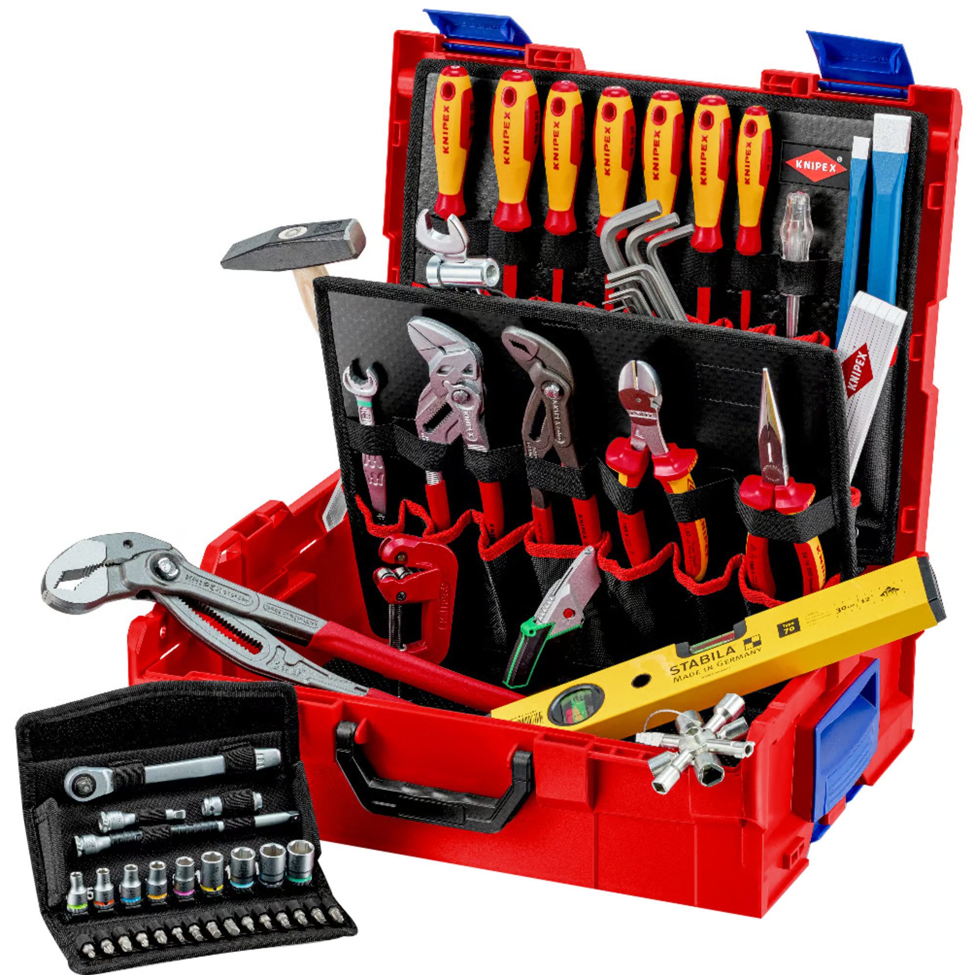 Knipex Werkzeugset KNIPEX L-BOXX Sanitär, 52-teilig, Werkzeug-Set, (52-tlg)