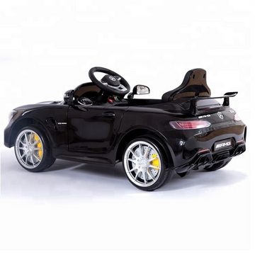 Toys Store Elektro-Kinderauto Mercedes GTR AMG Kinder Elektro Auto Kinderfahrzeug Sportwagen USB, AUX-/USB-Anschluss, MP3 Hupe und Motorsound am Lenkrad, Fernsteuerung