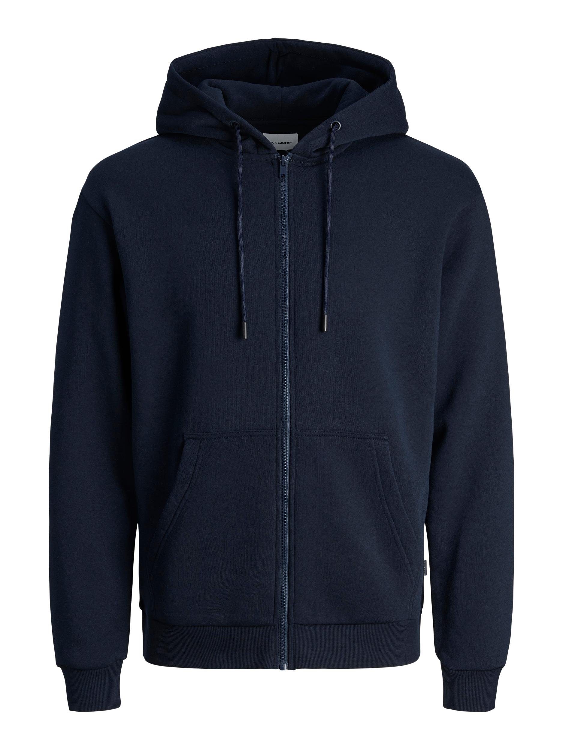 Jack & Jones Kapuzensweatjacke JJEBRADLEY mit Kapuze, ideal für kalte Jahreszeit Materialmix, relaxed fit – Bild 5 von 5