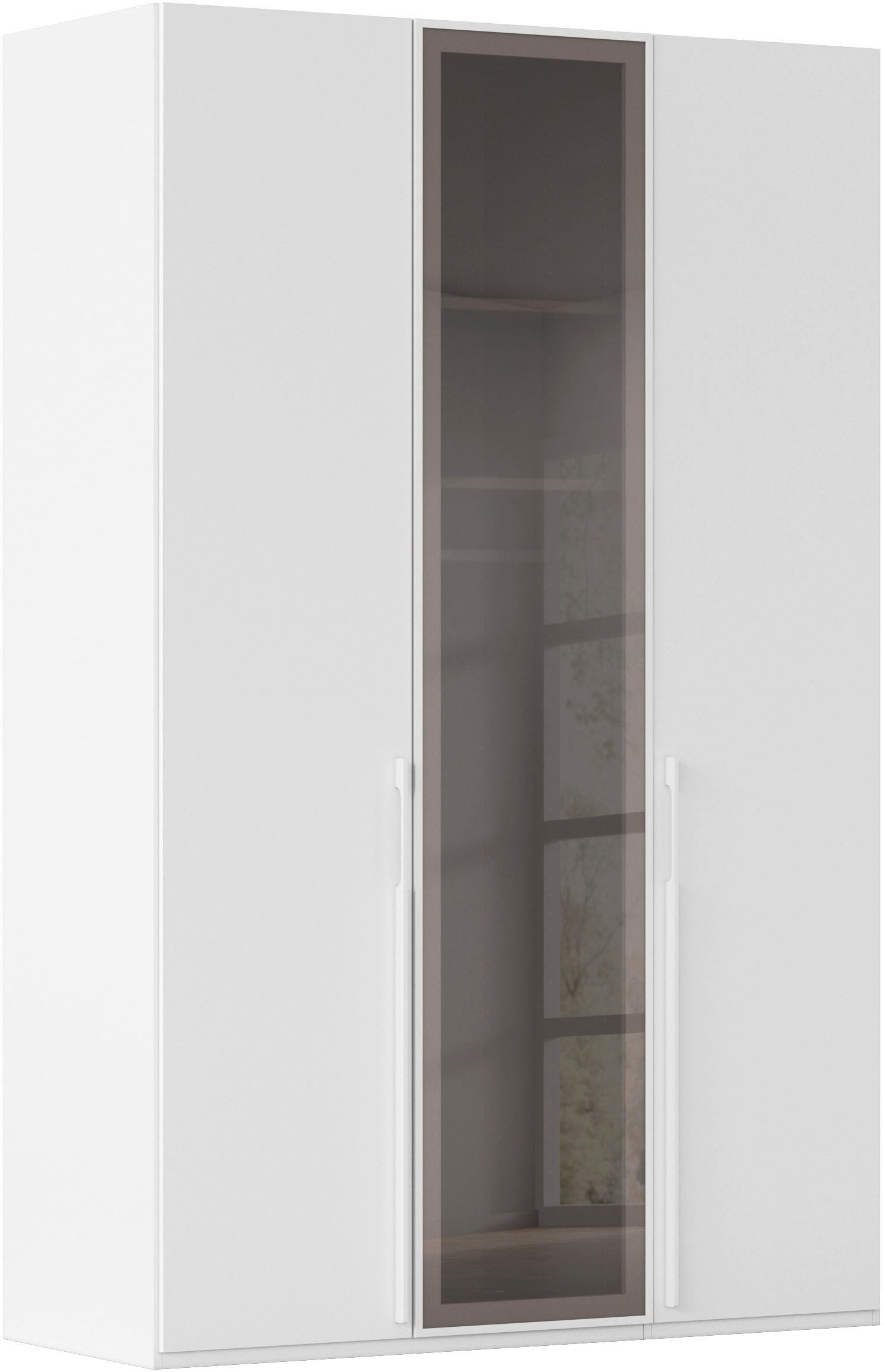 rauch Drehtürenschrank Schrank Garderobe SKAT SHINE Breiten 151/201/251/301cm, Höhe 223/235cm (3 verschiedene Ausstattungen BASIC/CLASSIC/PREMIUM (inkl. SOFT-CLOSE) edle Schrankfront mittig hochwertige Glasrahmentüren MADE IN GERMANY