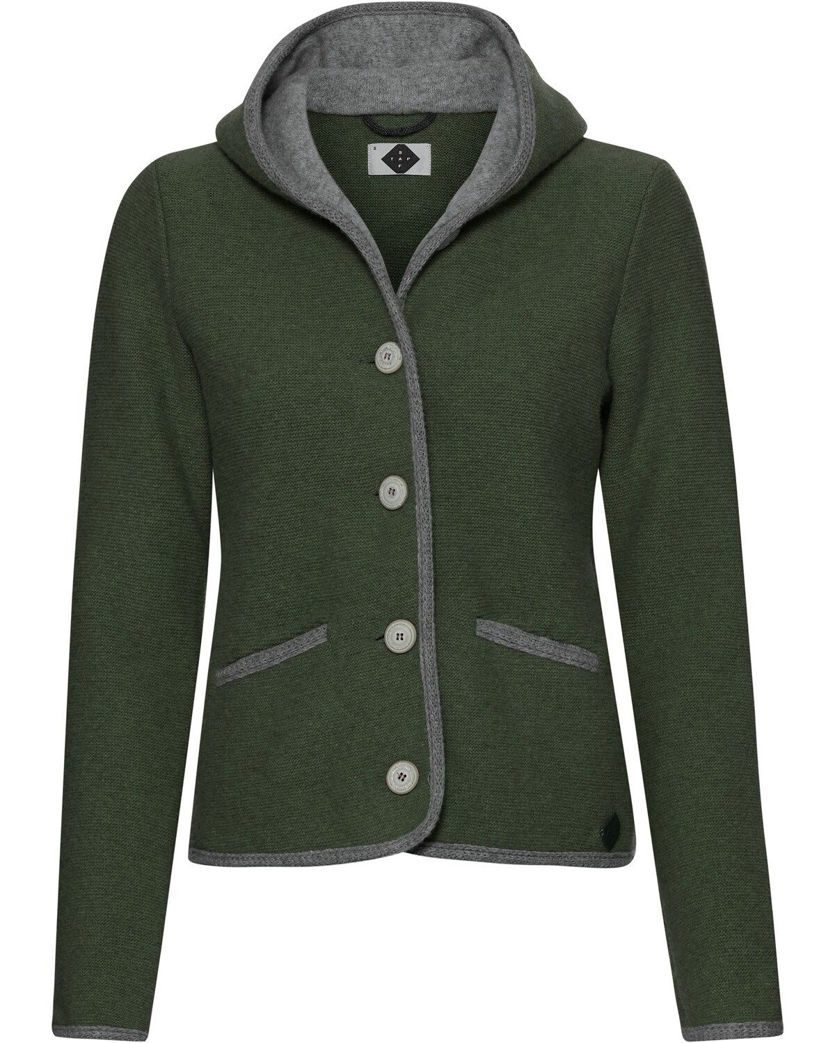 Stapf Trachtenjacke Kapuzen-Strickjacke Malwine