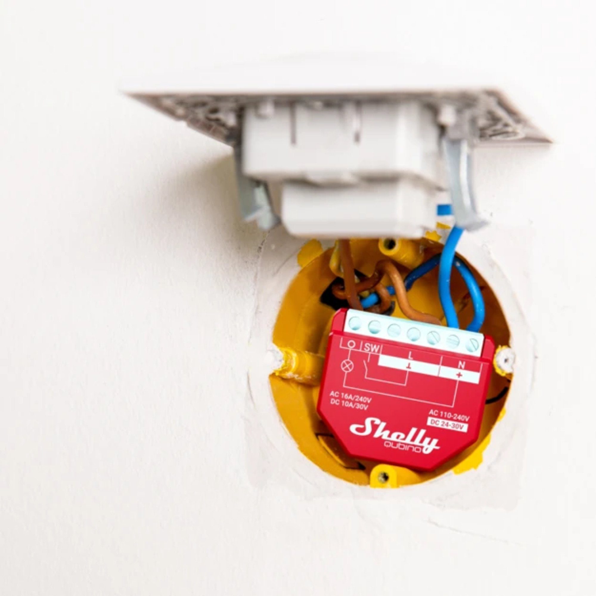 Shelly Relais-Modul Shelly Wave 1 PM, Relais, (ein Kanal)