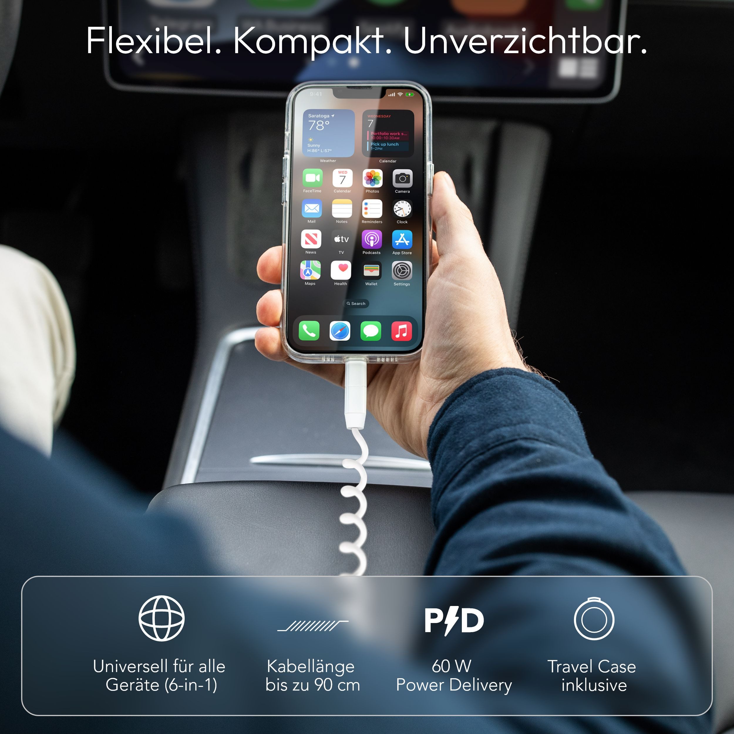 VONMÄHLEN allroundo® eco USB-Kabel, All-in-One Lade- und Datenkabel