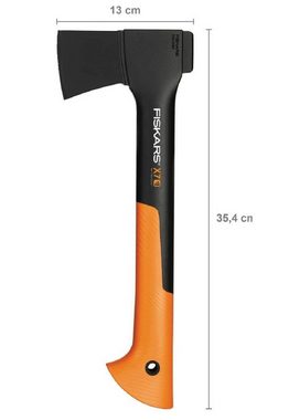 Fiskars Universalaxt Spaltaxt 35cm X7, inkl Klingen & Transportschutz, Axt zum Holz Hacken, 640 g, 35,50 cm Länge, (Gartenaxt Baumaxt Axe Spalthammer Hacke Baum, Äxte, Holz Spalter, Outdoor Holzbeilaxt, Freizeitbeil Campingbeil), Antihaftbeschichtet, Axt Holz spalten, Hochwertige Stahl-Klinge Beil