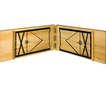 Casaria Bierzeltgarnitur, (3-tlg), 220 cm Klappbar Stabil 3 Teilig 2x Bierbank 1x Breiter Tisch Holz