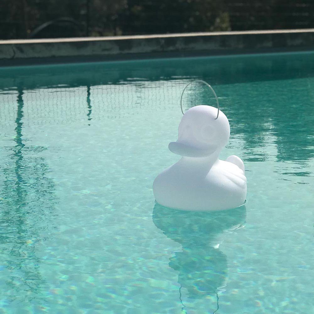 Licht-Trend Dekolicht Schwimmfähige Akku-LED-Leuchte Duck-Duck S Weiß