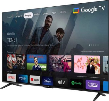 TCL 50P631X1 LED-Fernseher (126 cm/50 Zoll, 4K Ultra HD, Android TV, Google TV, Smart-TV, HDR10, 60Hz Motion Clarity, Metallgehäuse)