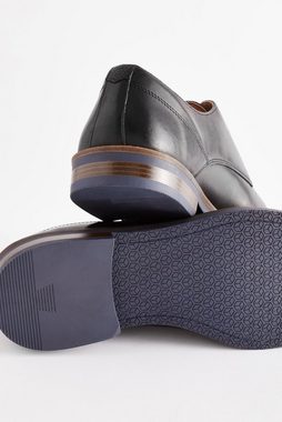 Next Derby-Schuhe aus Leder mit Kontrastsohle Schnürschuh (1-tlg)
