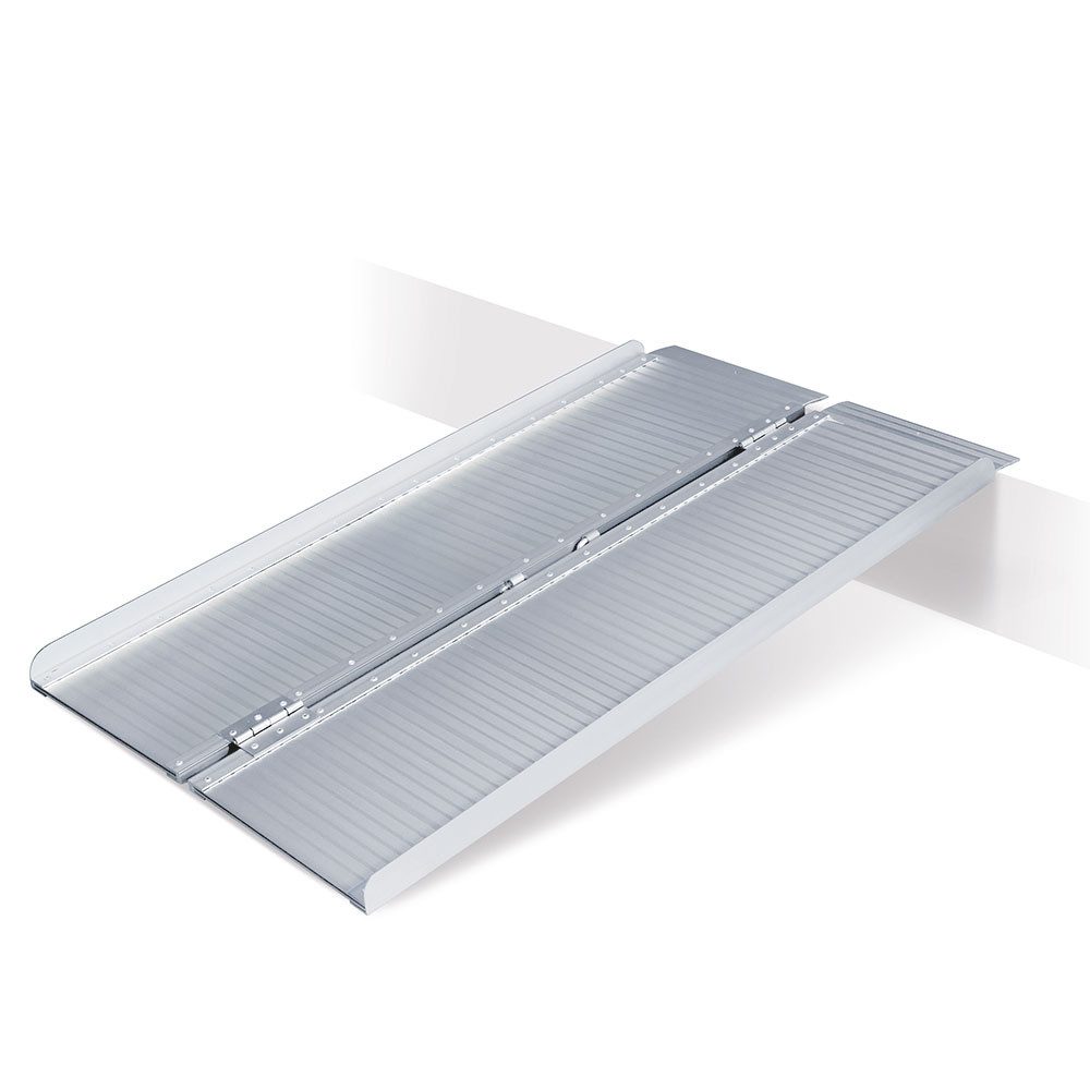 Auffahrrampe Alu-Auffahrrampe, klappbar, Länge 1220 mm, BxH 715x35 mm