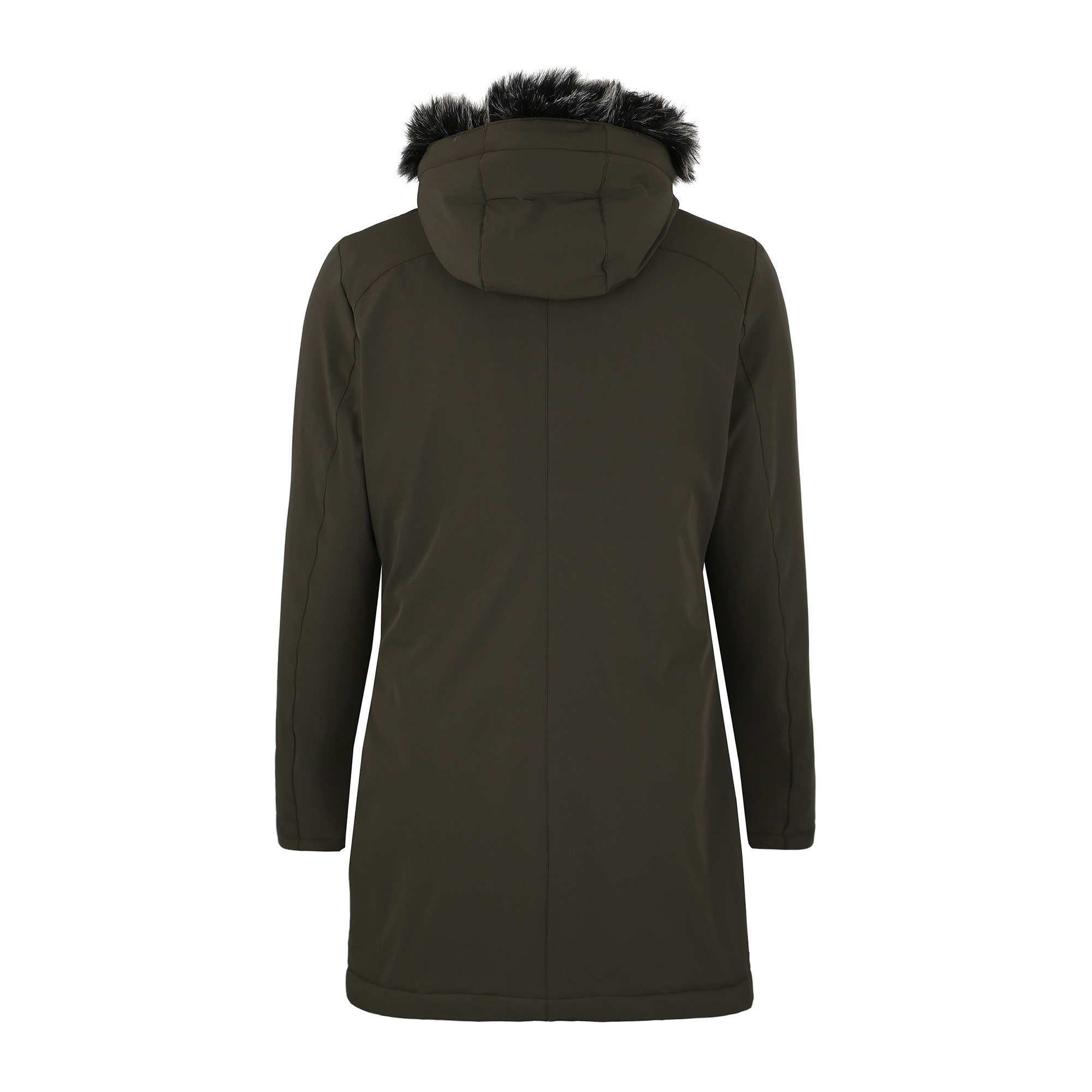DEPROC Active Parka DIAMOND PEAK Women mit abnehmbarem Kunstfellbesatz