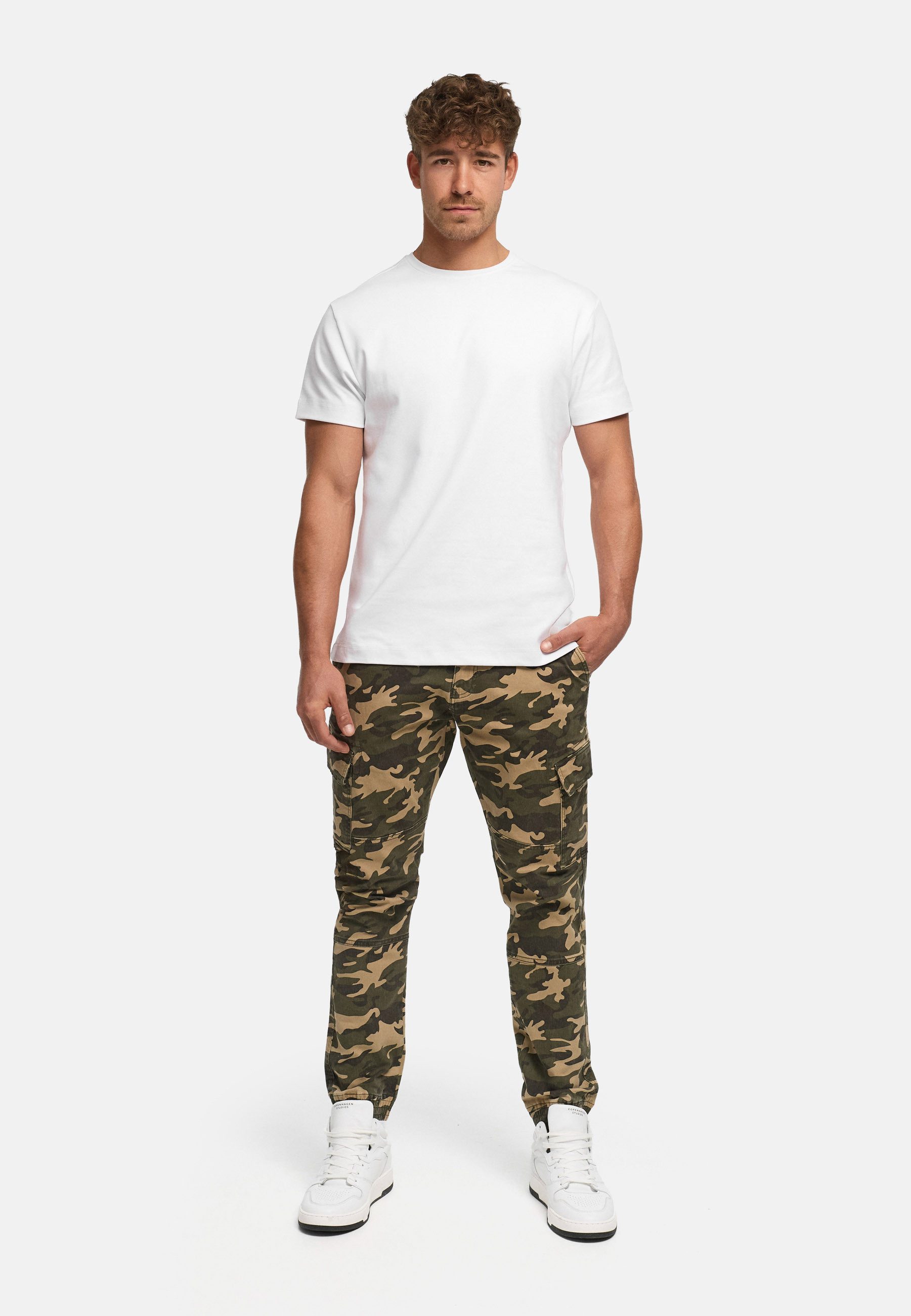 Indicode Cargohose Herren August Cargo Hose Herrenhose mit 6 Taschen