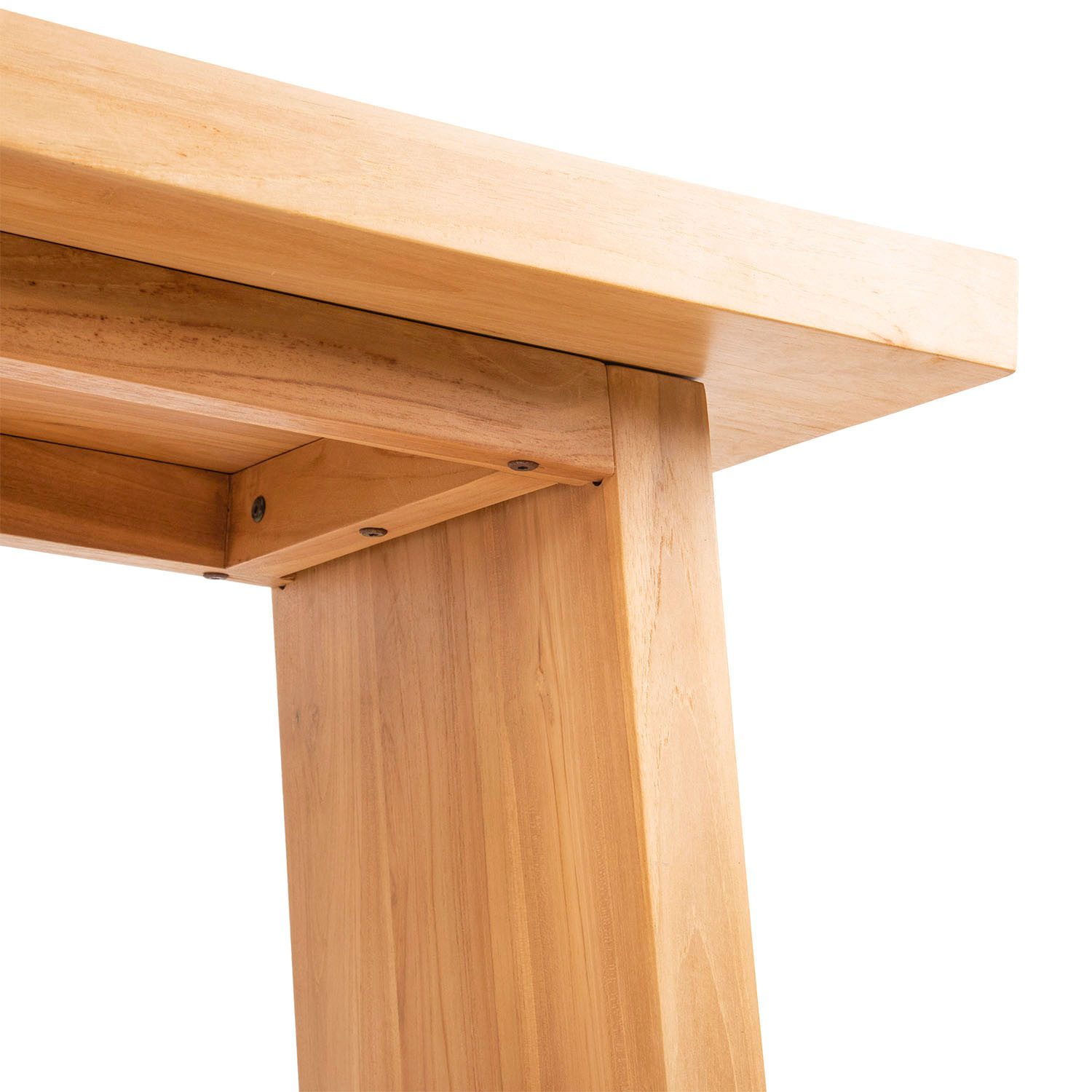 wohnfreuden Waschbeckenunterschrank Teakholz Waschtisch ZEN 140 cm extra hoch