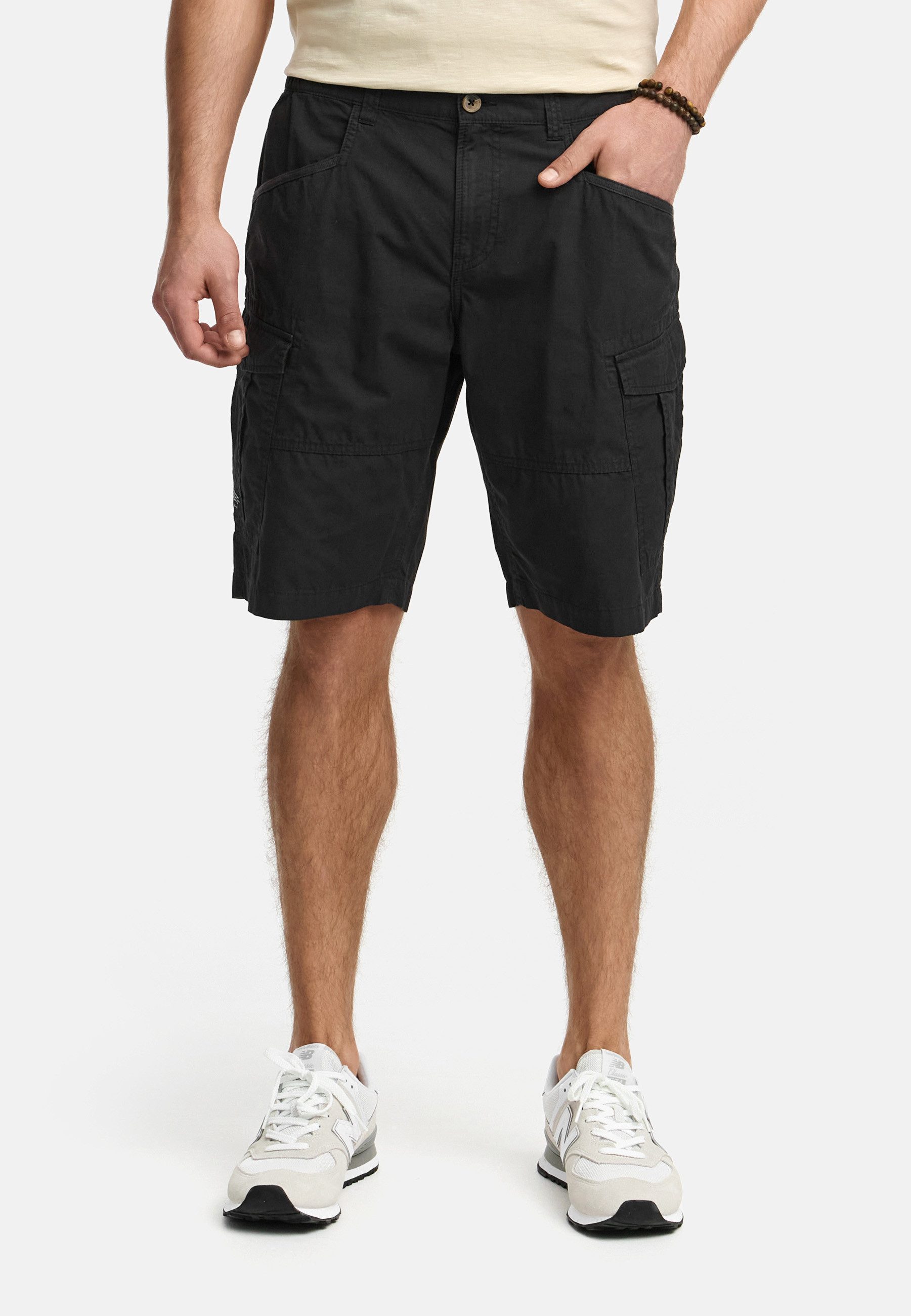 INDICODE Cargoshorts Herren INDreier Cargo Shorts Herrenshorts mit elastischen Seiteneinsätzen für mehr Komfort