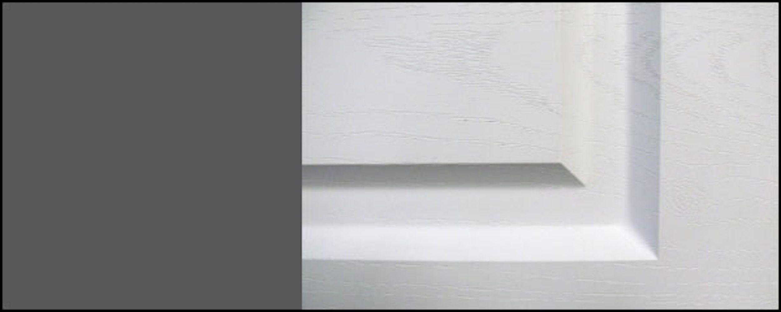 Korpusfarbe Elbing weiß (Elbing) 2 und 2-türig Feldmann-Wohnen Klapphängeschrank wählbar 60cm mit Front- Einlegeböden