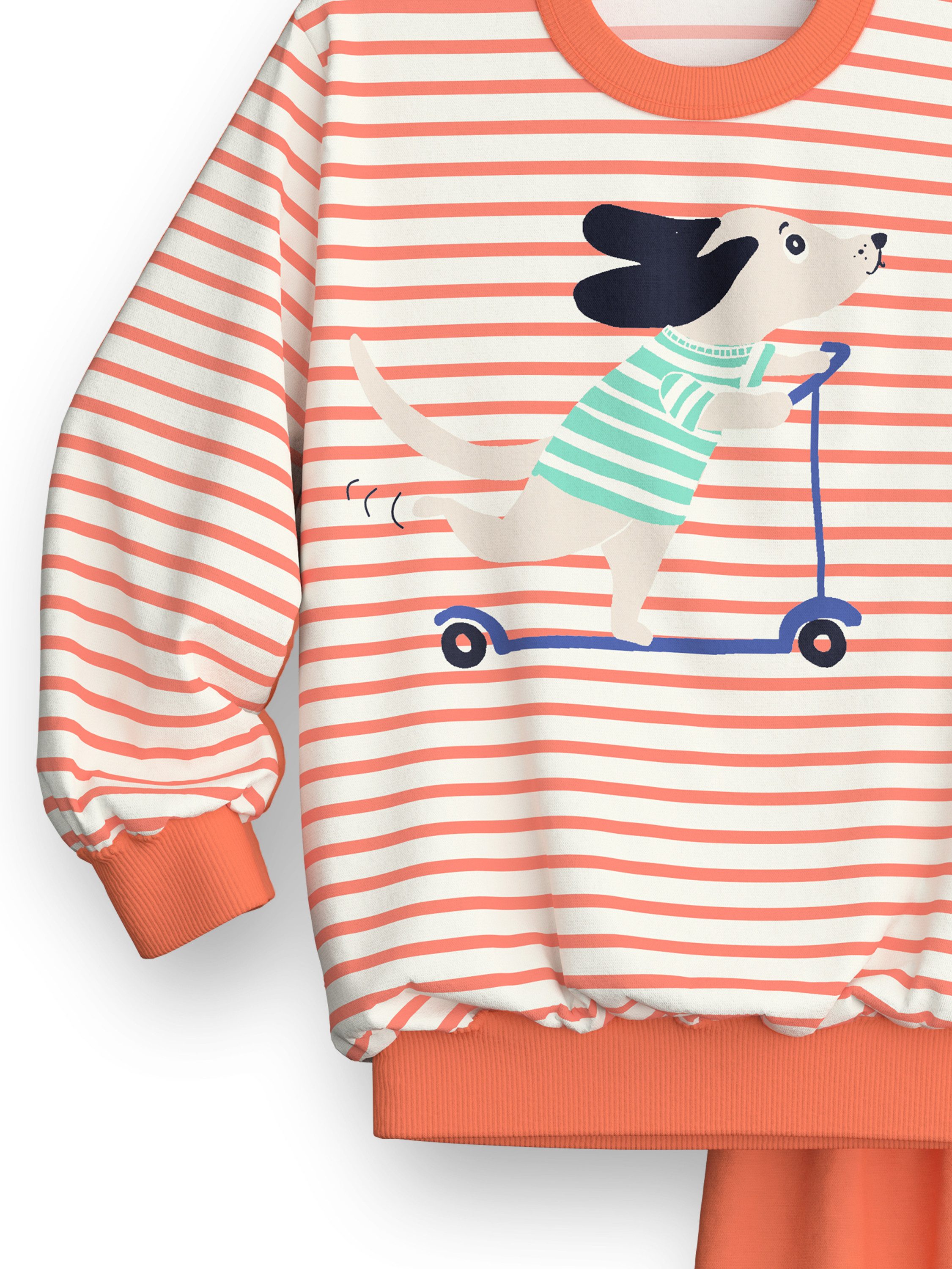 CALIDA Pyjama Toddlers Scooter Kinder (2 tlg) aus Baumwolle, atmungsaktiv, pflegeleicht, mit weichen Bündchen