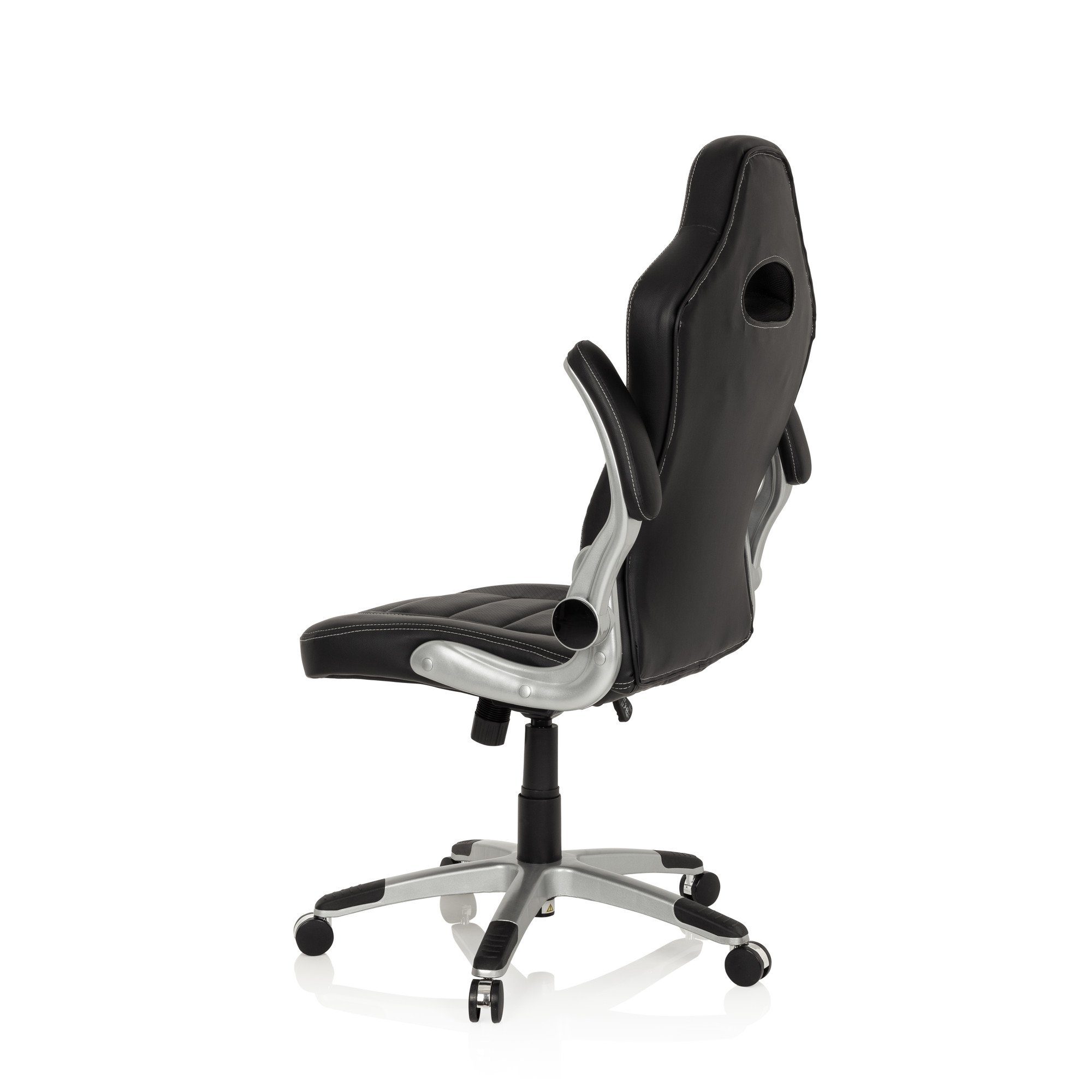 GAME Drehstuhl Kunstleder, ergonomisch Schwarz hjh OFFICE Gamingstuhl SPORT