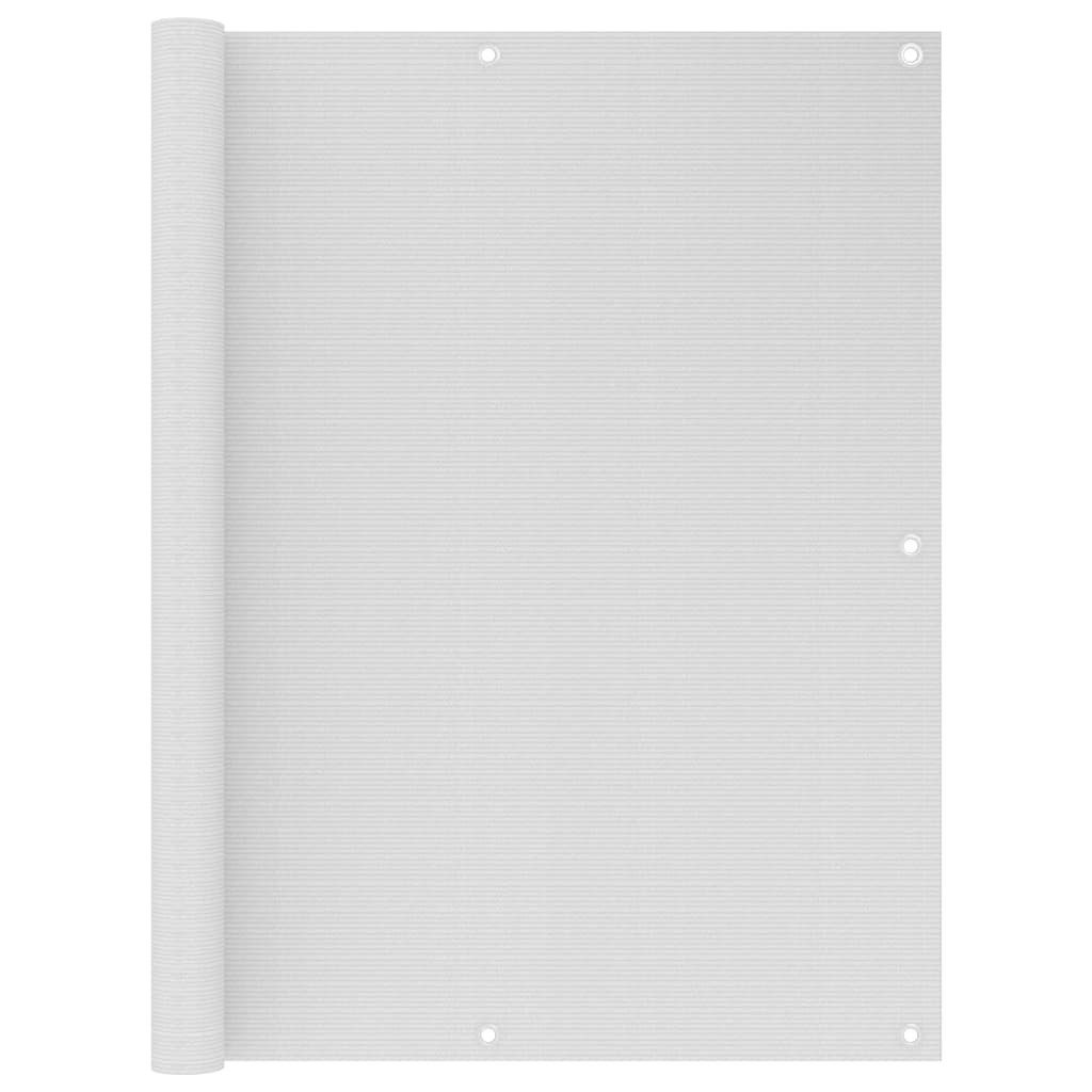 vidaXL Seitenmarkise 120 x 500 cm Sichtschutz Windschutz Sonnenschutz Seitenmarkise Weiß 12