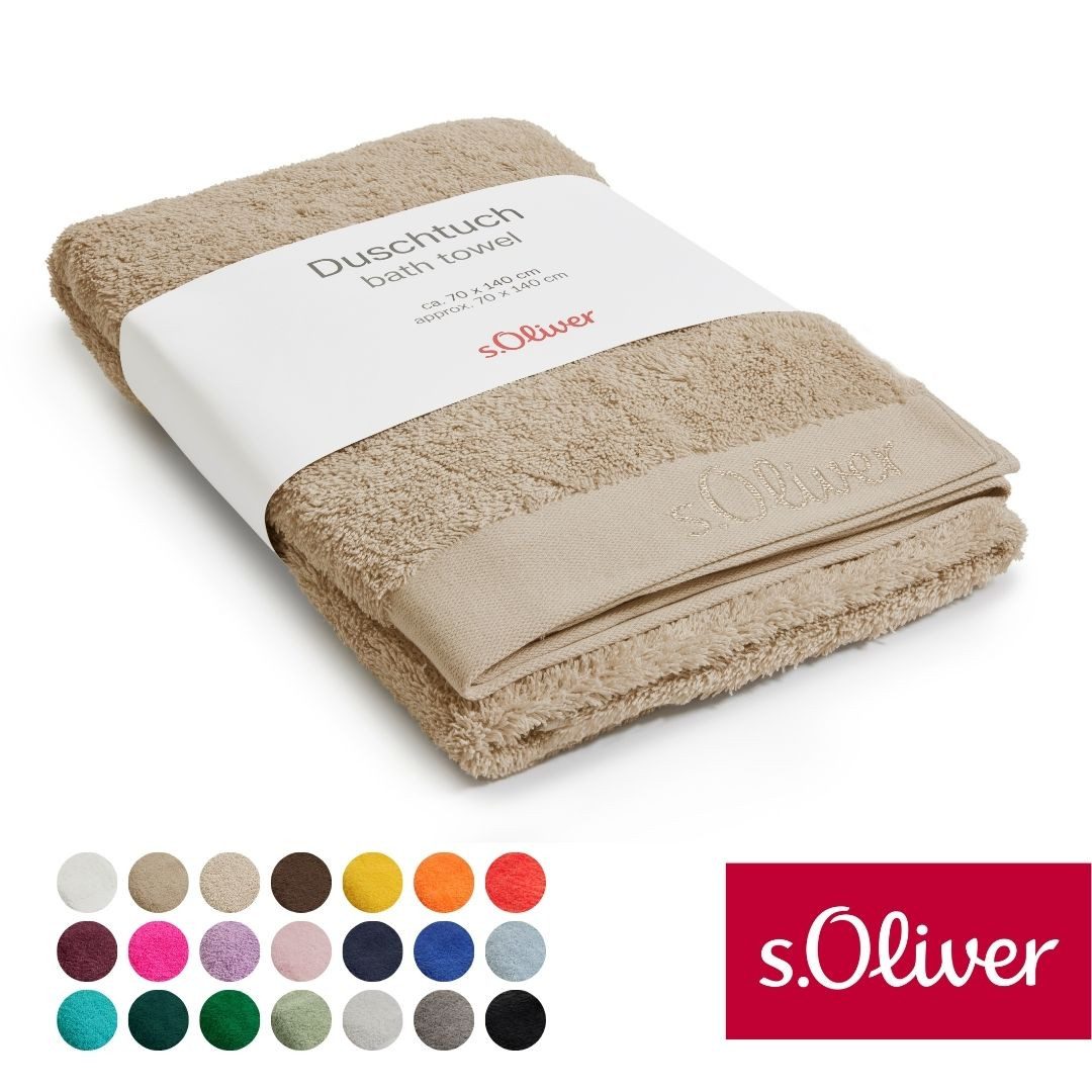 s.Oliver Duschtuch s.Oliver, Premium Qualität, 600 gr/m², auch als Sets erhältlich, Walkfrottier (1-St), große Farbauswahl, auch als Handtuch, Waschhandschuh, Gästetuch
