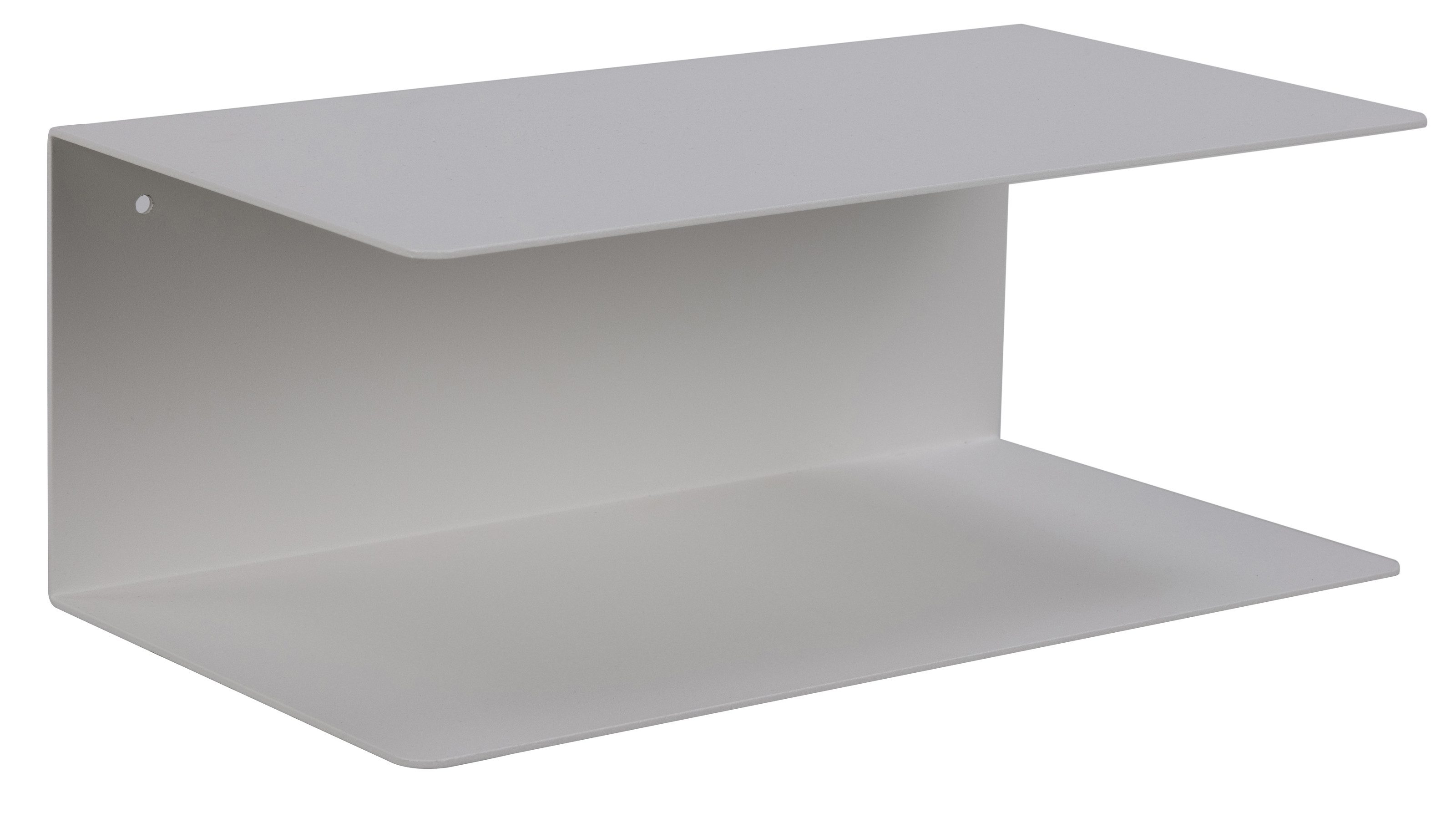 Wandregal (2er-Set) in weiss, Stahl - 35x14x20cm (BxHxT)
