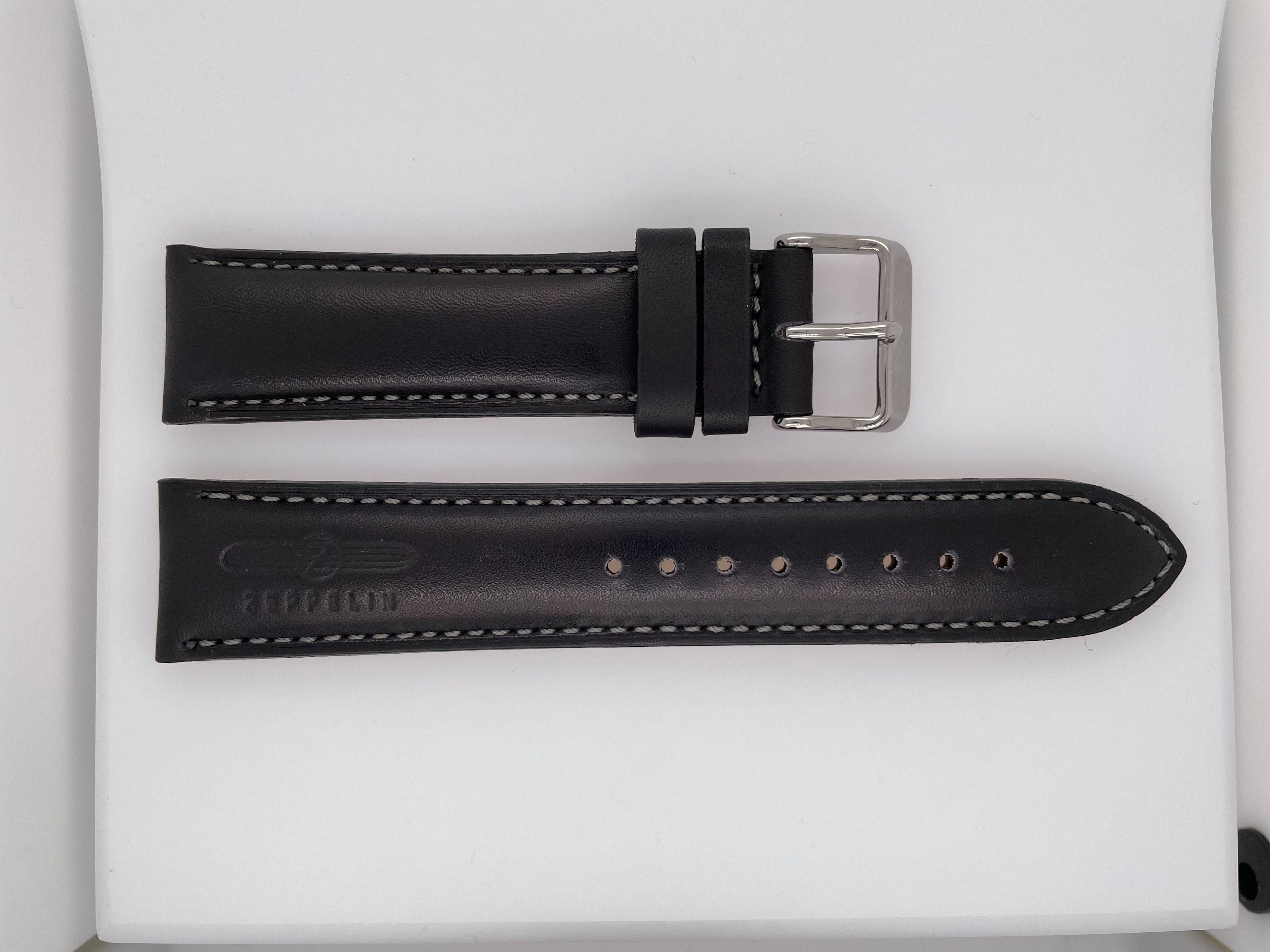 ZEPPELIN Uhrenarmband Leder schwarz mit Zeppelin günstig online kaufen