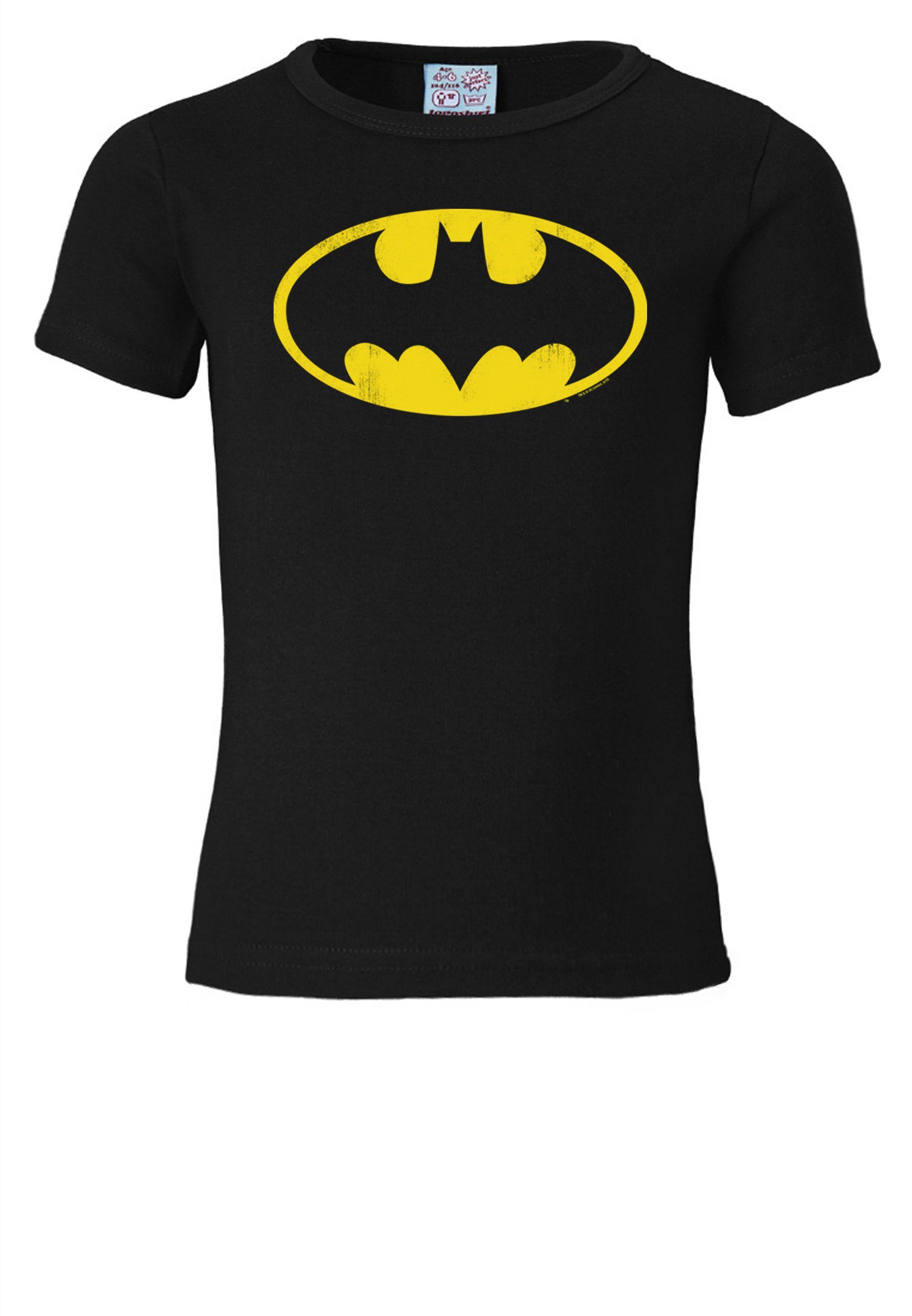 Superhelden LOGOSHIRT mit T-Shirt Logo-Druck Batman