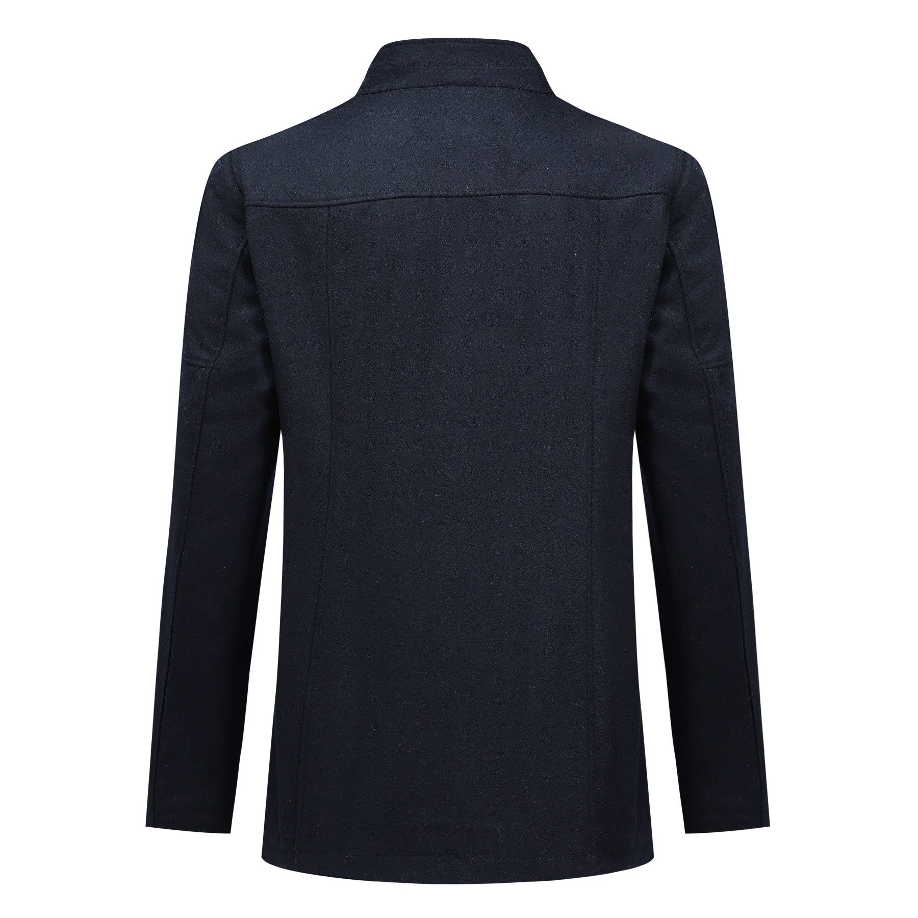 Allthemen Wollmantel Herren Kurzmantel mit mehreren Taschen Wintermantel warmer Winterjacke