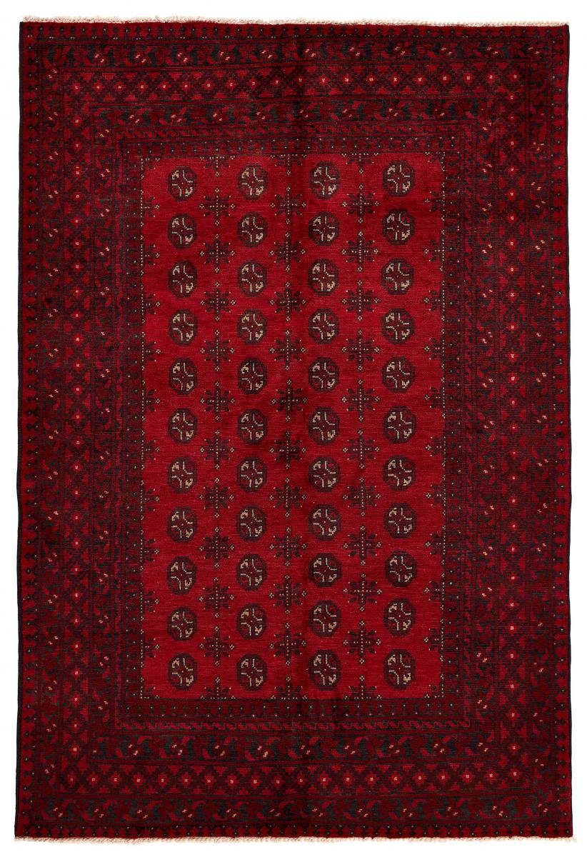 Orientteppich Afghan Akhche 158x235 Handgeknüpfter Orientteppich, Nain Trading, rechteckig, Höhe: 6 mm