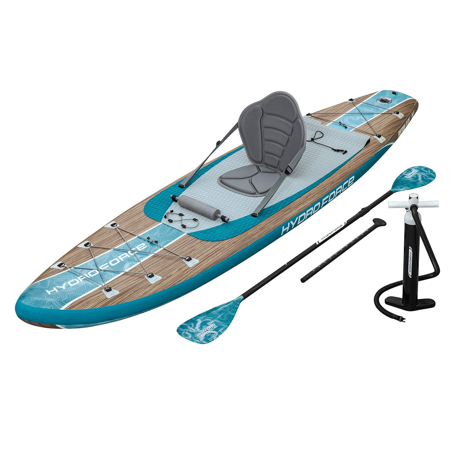 Bestway SUP-Board Hydro Force Freesoul Elite™, Allround, (Set, 1 tlg., Coil-Leash), 335 x 84 x 15 cm, max. Belastbarkeit 150 kg