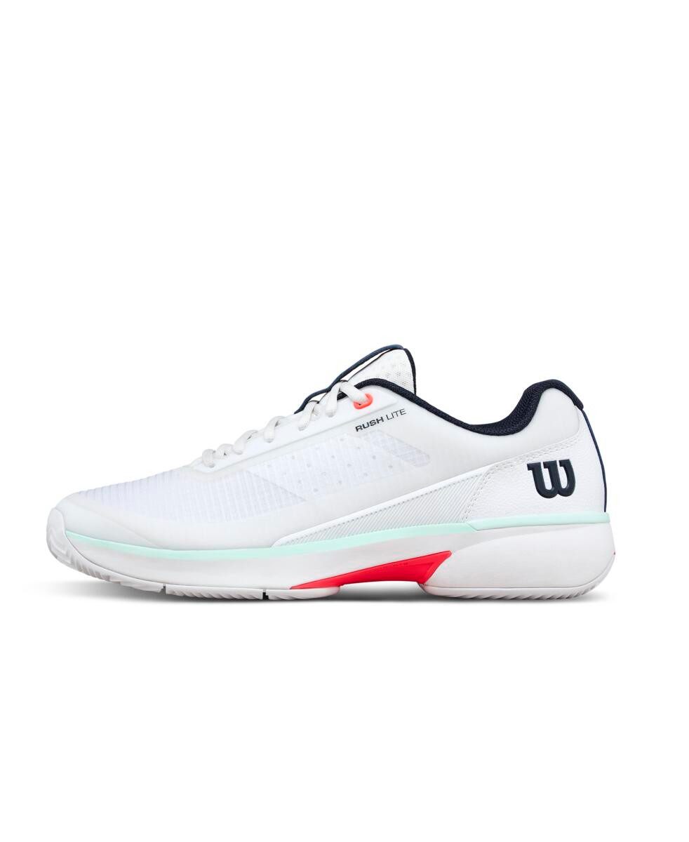 Wilson Rush Lite 5.0 Clay/Sandplatz weiss/mint/coral Herren Tennisschuh
