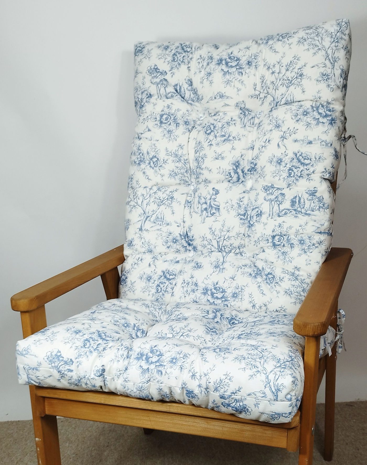 Rattani Hochlehnerauflage Polster, Kissen für Gartenstuhl, Auflage Sylva 120 x 50 cm