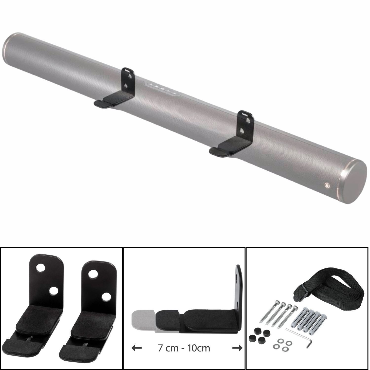 TV-Wandhalterung Universal TV Soundbar Halterung + Zubehör