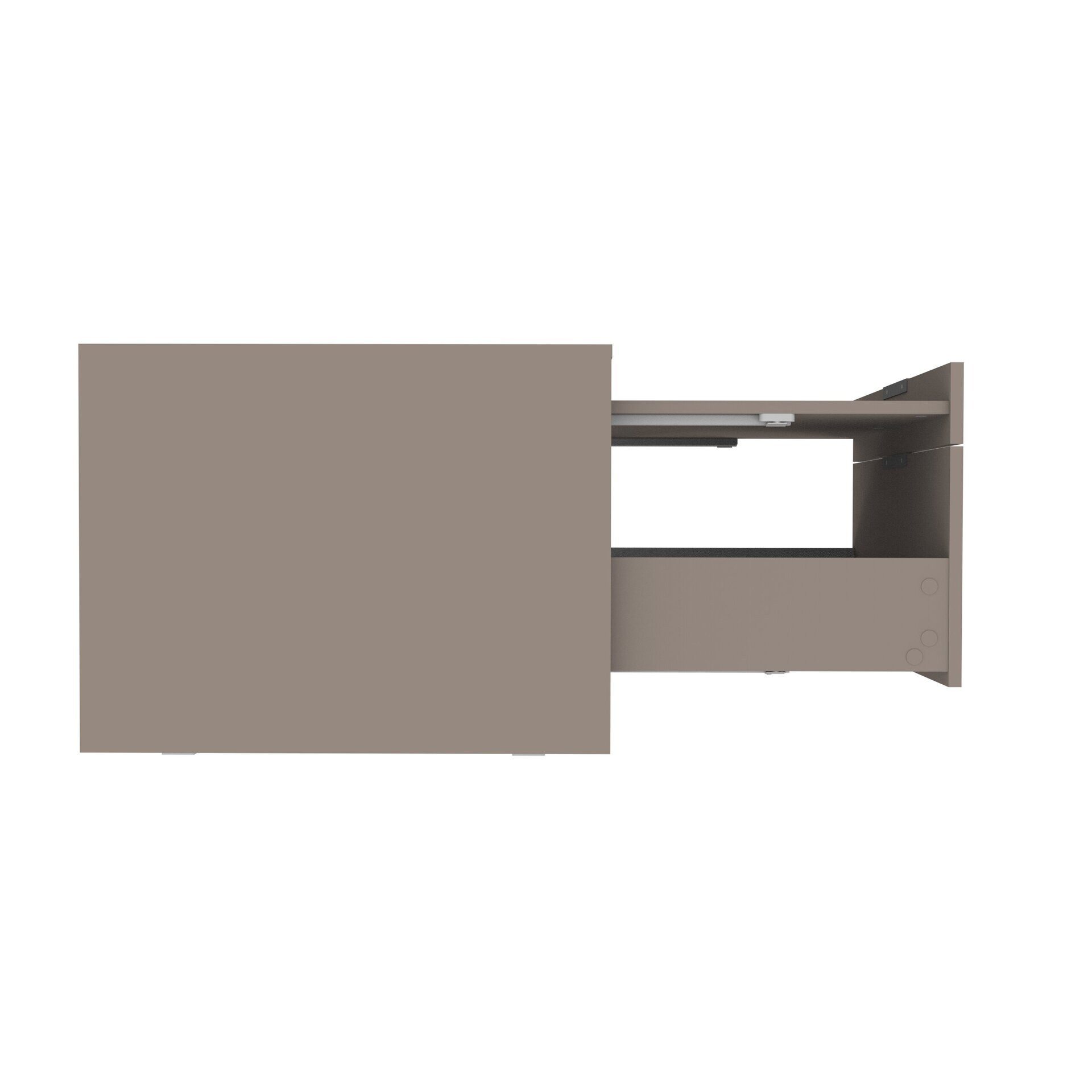 FACKELMANN Waschmaschinenunterschrank Unterbau-Schrank, Wäschekorb-Auszug, Kaschmir-Finish