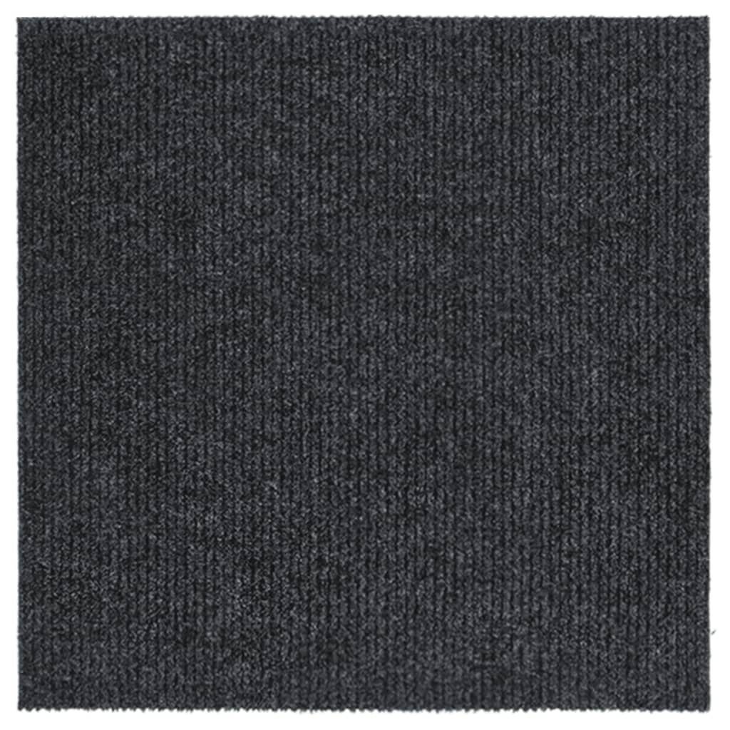 furnicato Läufer Moderner Teppichläufer 100 x 100 cm in Anthrazit, Quadrat, Rutschfeste Schmutzfangmatte aus Nadelfilz für den Eingangsbereich