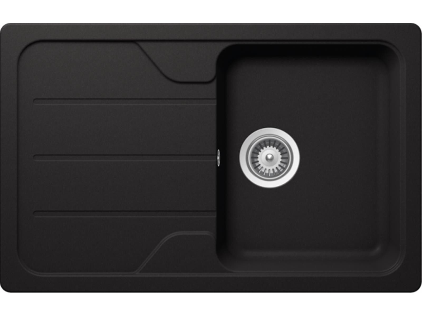 Schock Einbauspüle Einbauspüle Formhaus D-100S A Nero - Auflagespüle