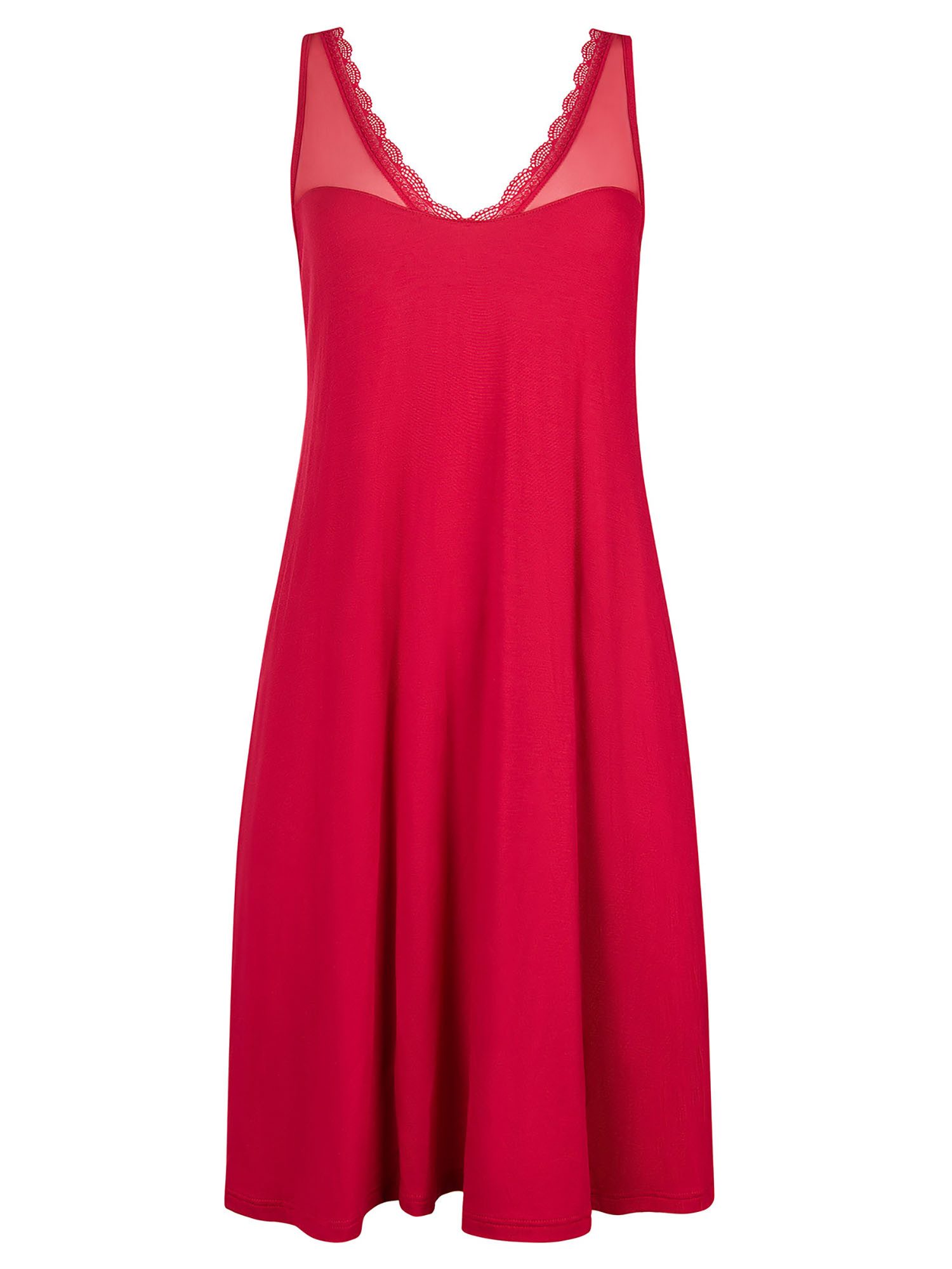 Nachthemd Damen Nachthemd ohne Ärmel, 95 cm Roxanne