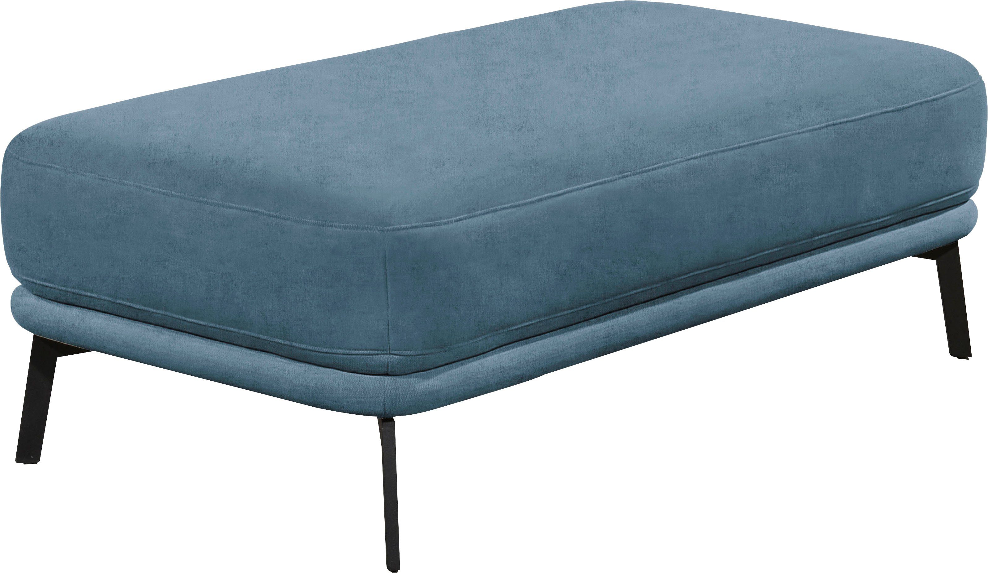 SCHÖNER WOHNEN-Kollektion Hockerbank Pearl - 5 Jahre Hersteller-Garantie, auch in Bouclé, Passend zur Serie Pearl, Füße Metall, B/T/H: 125/70/45 cm