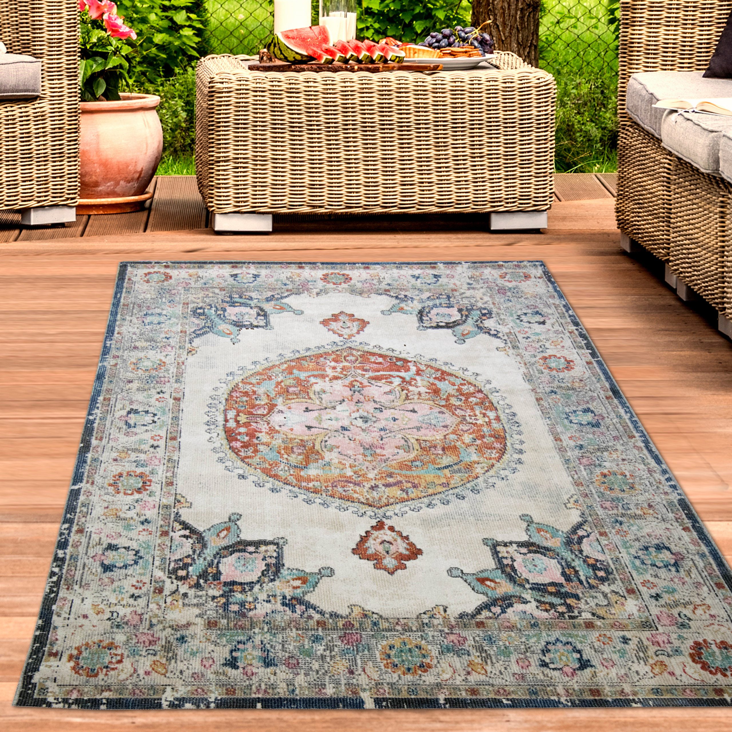 Carpetia Outdoorteppich In- und Outdoor, rechteckig, Höhe: 5 mm, mit orient günstig online kaufen