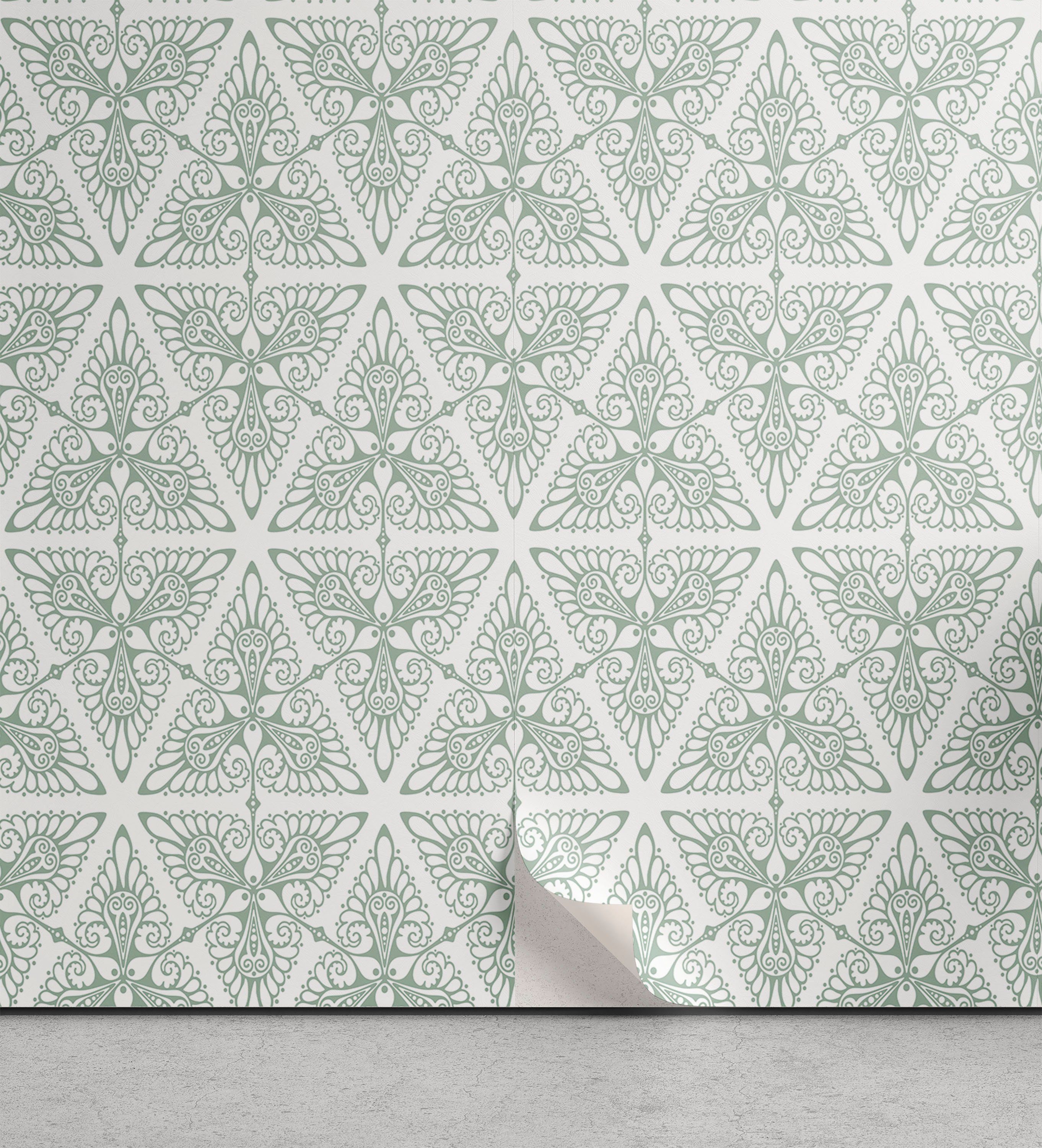Abakuhaus Vinyltapete selbstklebendes Wohnzimmer Küchenakzent, Jahrgang Jugendstil-Muster