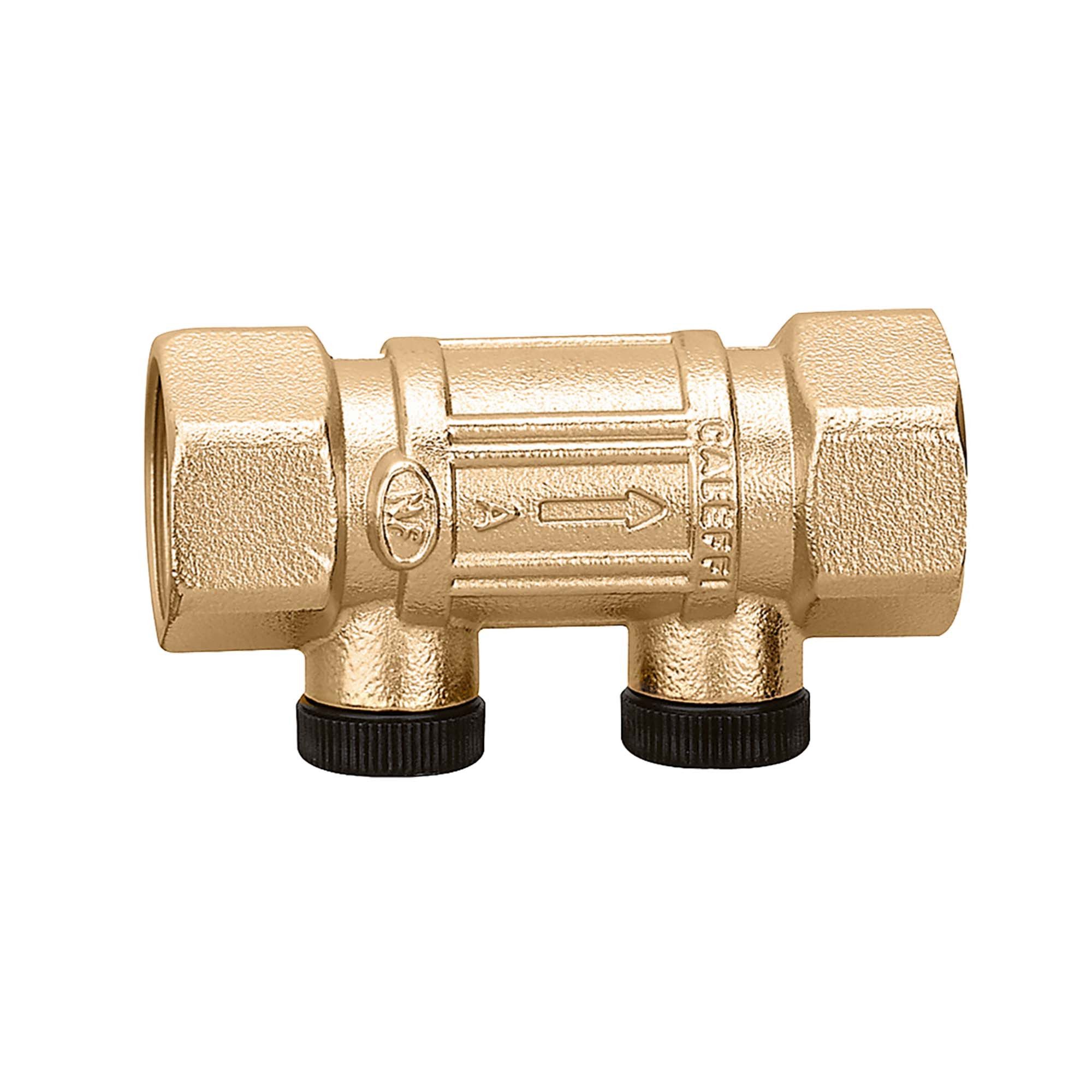 Caleffi Absperrventil Rückflussverhinderer Typ EA 304540 beids.1/2 Zoll IG kontrollierbar