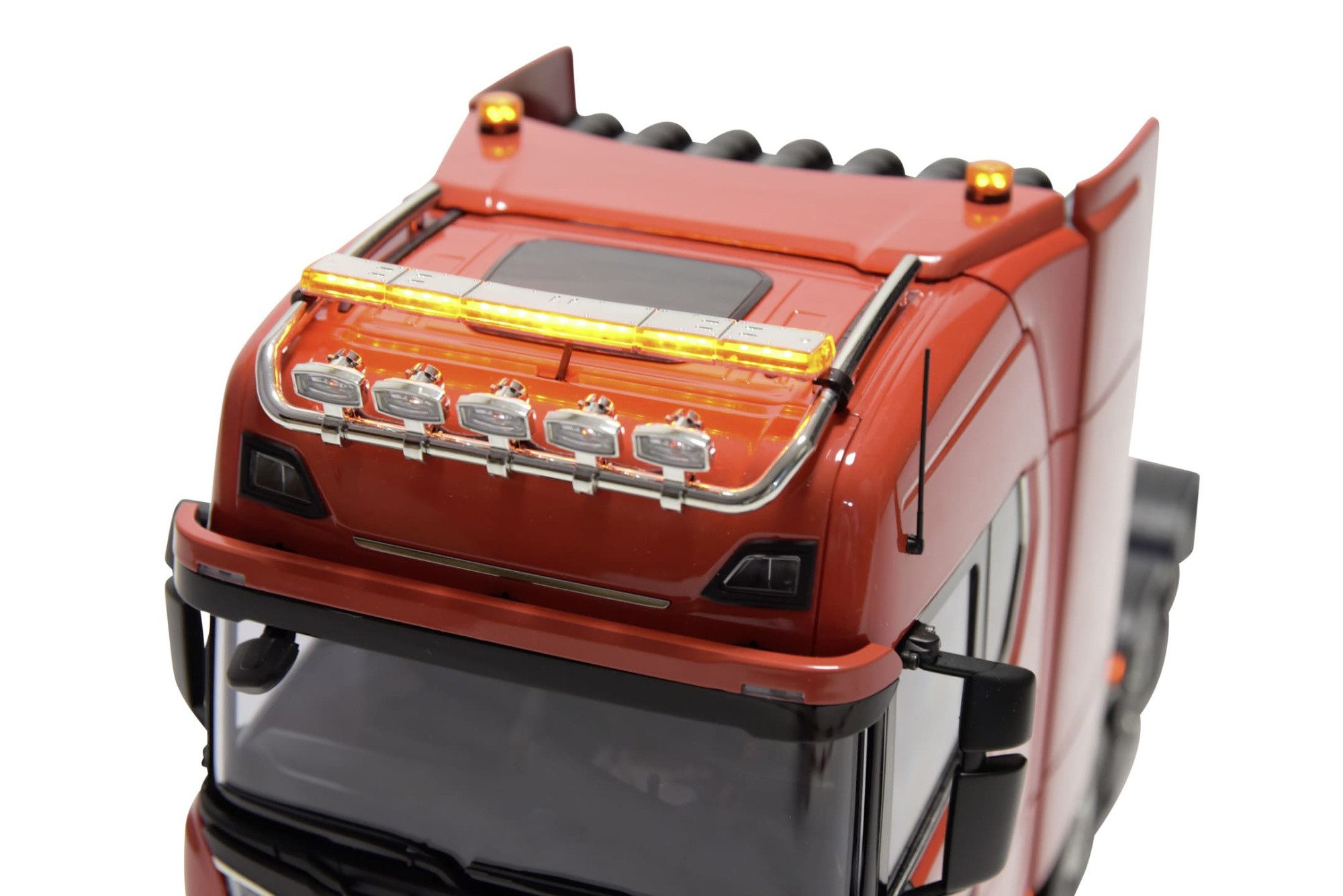 CARSON Carson RC Truck Beleuchtung Warnbalken Strobo Set Scania SLT8x4 Schwer RC-Ladegerät