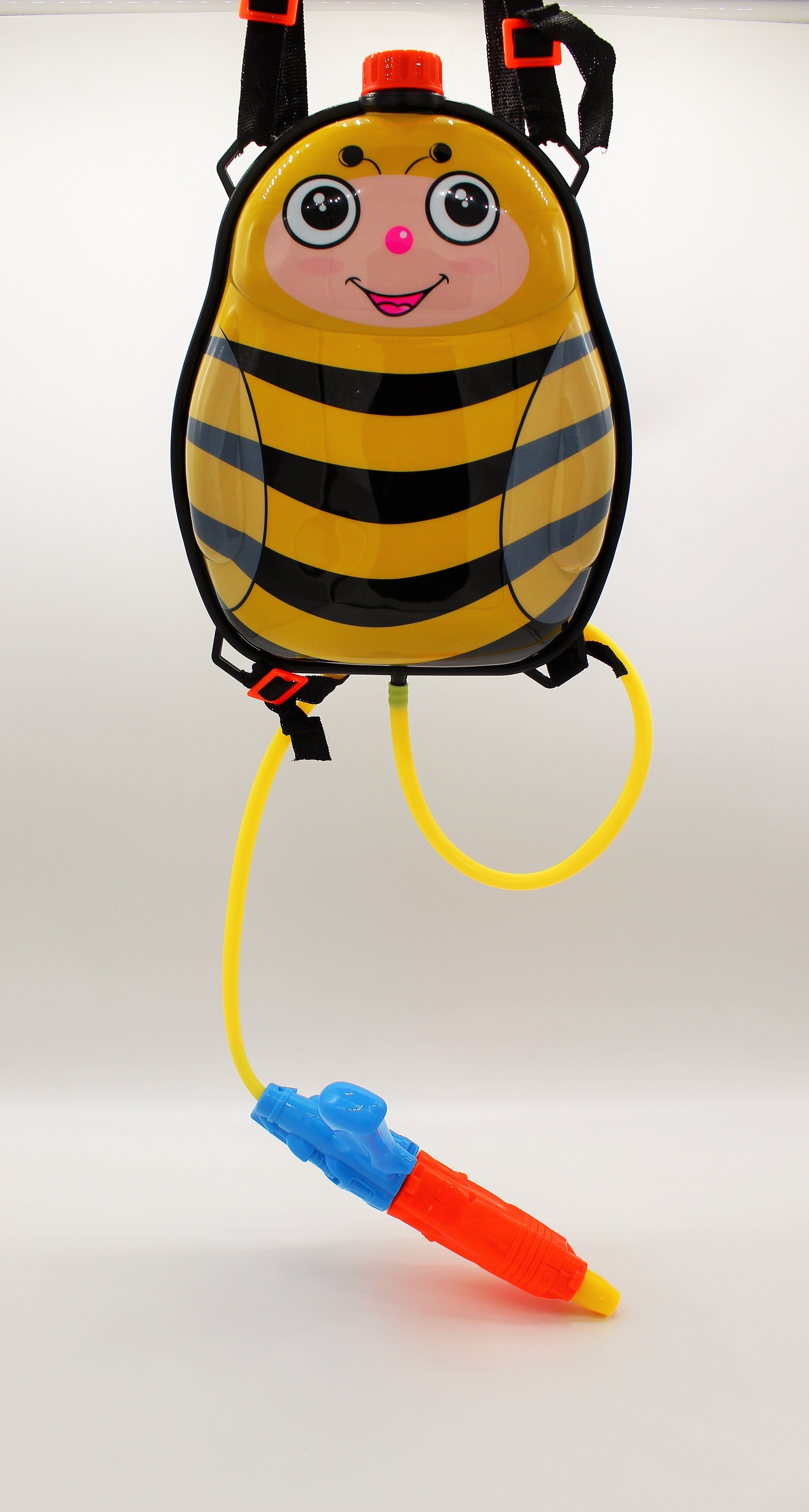 JOKA international Wasserpistole Wasserpistole mit Rucksack-Tank "Biene"