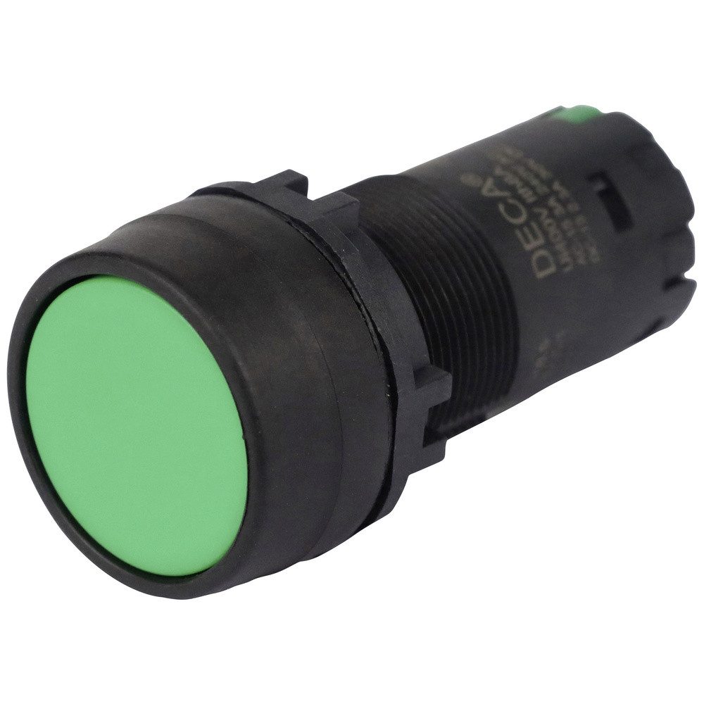 DECA Schalter DECA CP2B-A1E10G Druckschalter 400 V 8 A Grün rastend (L x B x H) 29. (CP2B-A1E10G)