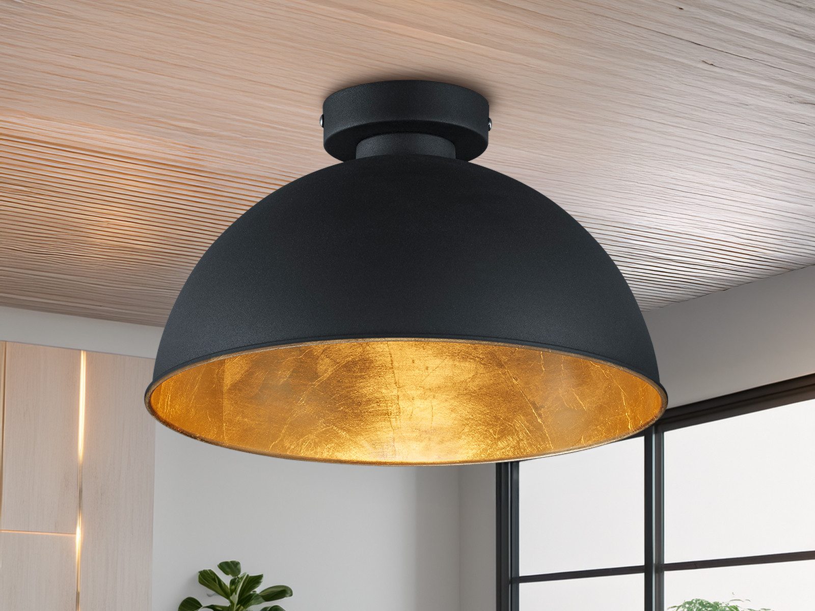 Reality Leuchten LED Deckenleuchte, LED wechselbar, Warmweiß, Designklassik günstig online kaufen