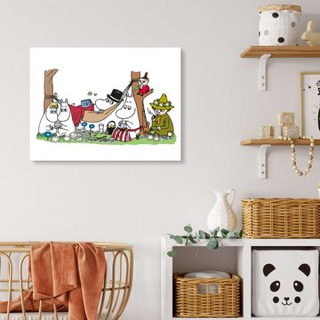 Posterlounge Acrylglasbild Moomin, Die Mumins - Familienbande, Kinderzimmer Illustration