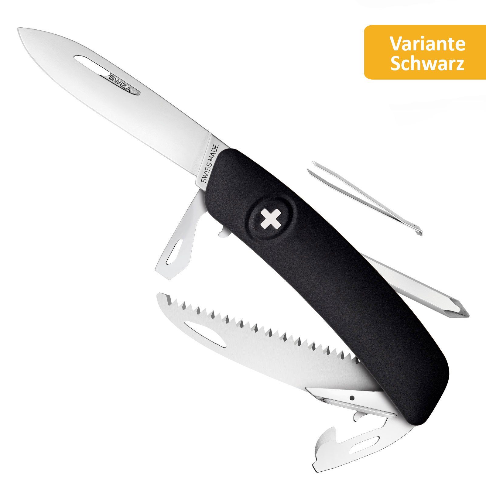 SWIZA Taschenmesser Schweizer Messer D06/C06 Taschenmesser, 12 Funktionen Klappmesser
