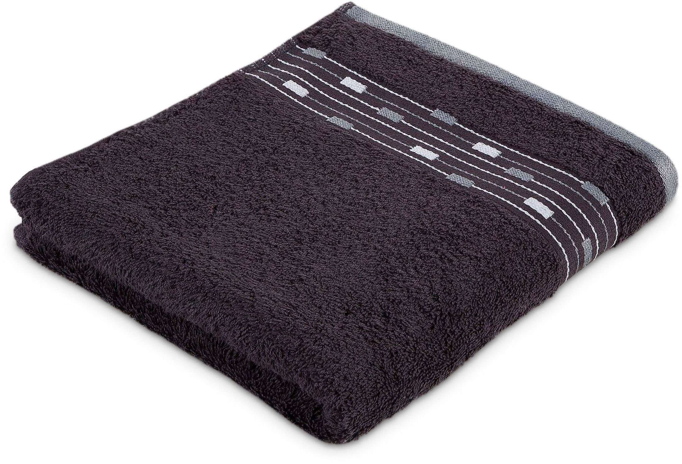 Möve for frottana Handtuch Magic Uni, Walkfrottee (1-St), mit Bordüre aus k günstig online kaufen