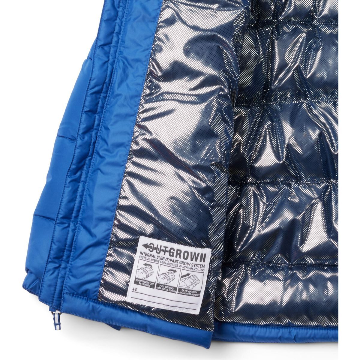Columbia Steppjacke Youth Pike Lake II Hooded Insulated Jacket Wärmereflektierende Jacke mit recycelter Isolierung, verstellbarer
