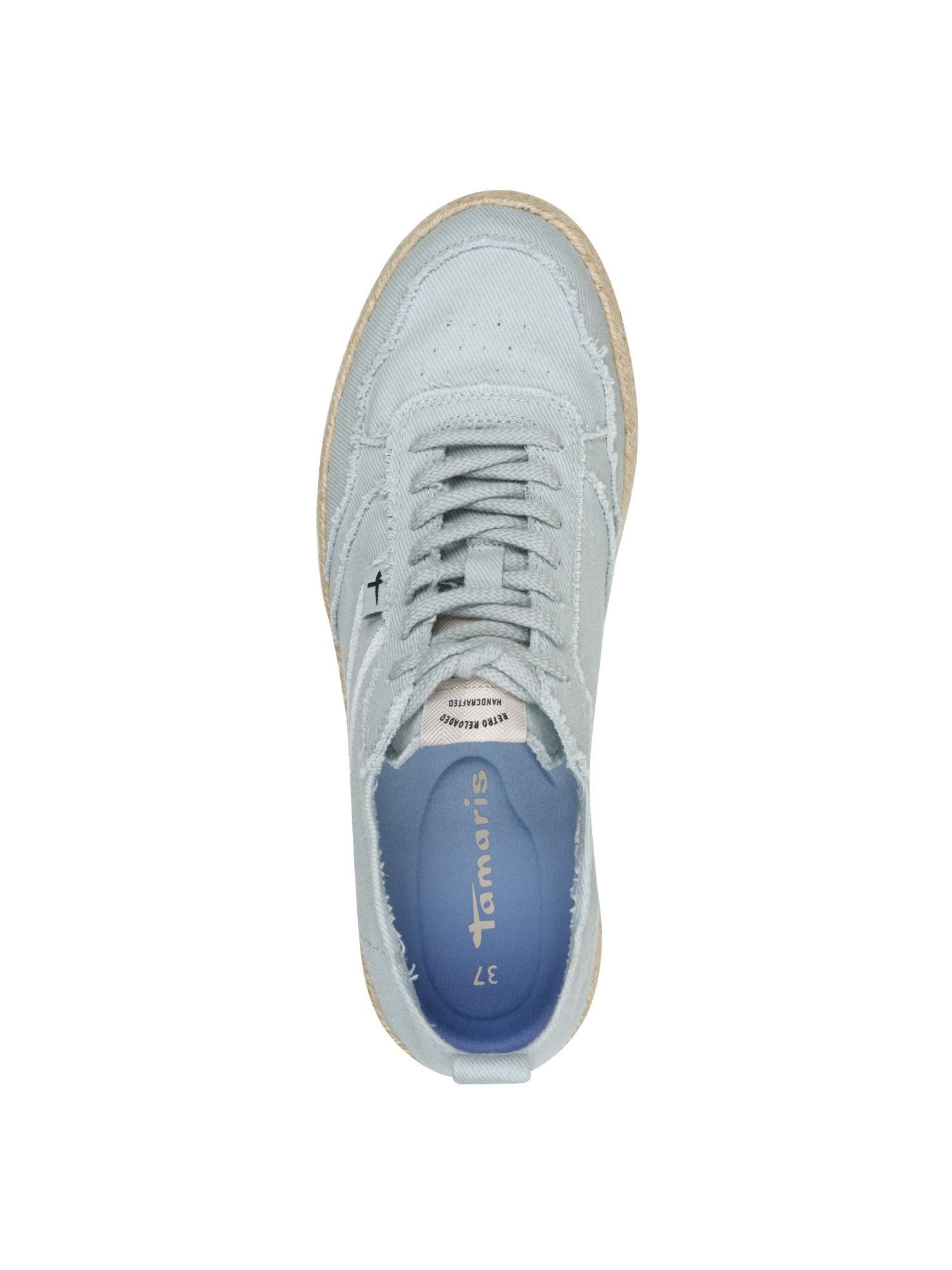 Tamaris Removable Sock mit Schnürsenkel kein Absatz Sneaker Removable Sock