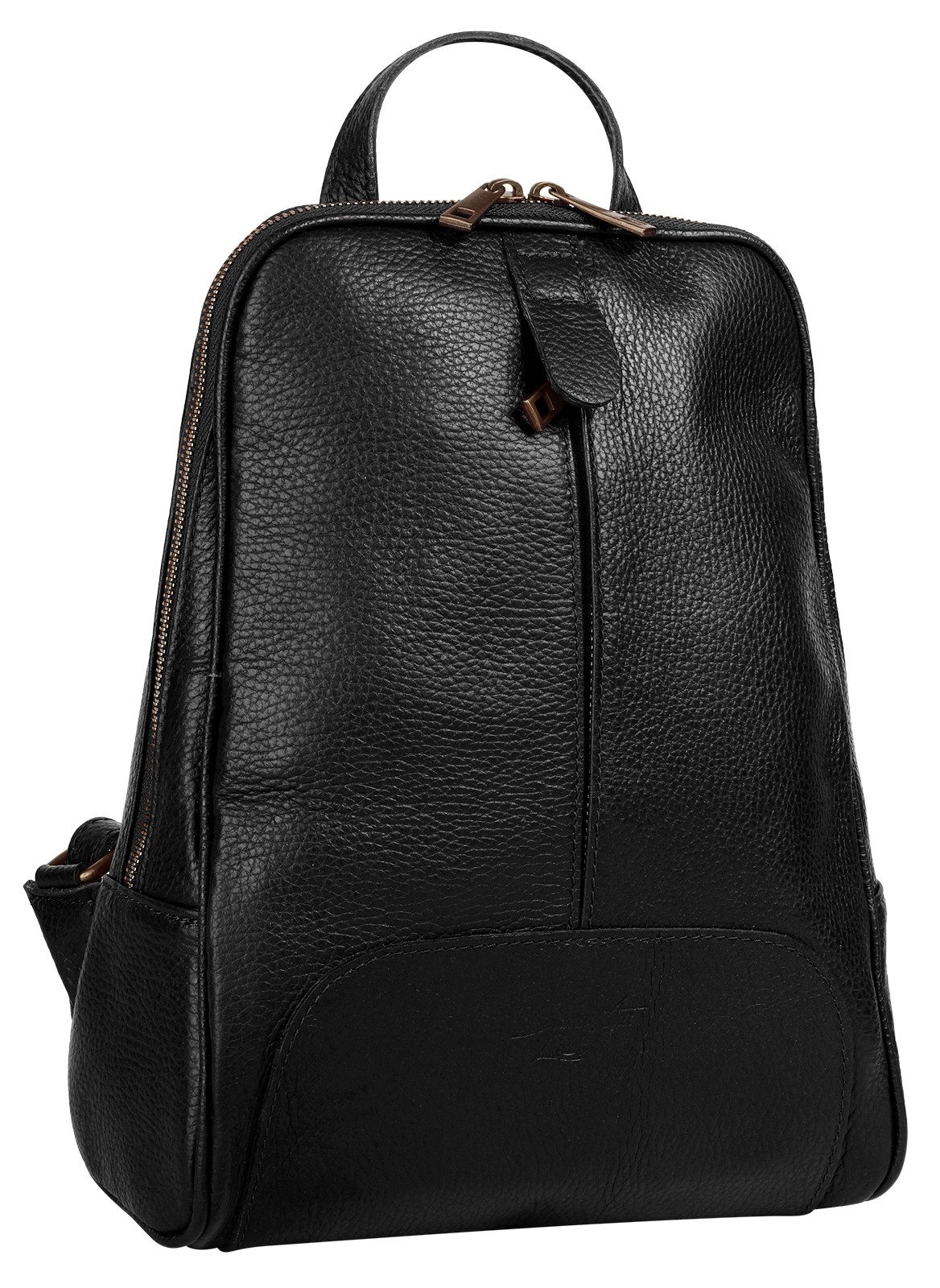 Samantha Look Cityrucksack SAMANTHA LOOK Damen echt Leder, Made in Italy, echt Leder, Made in Italy – Bild 3 von 5